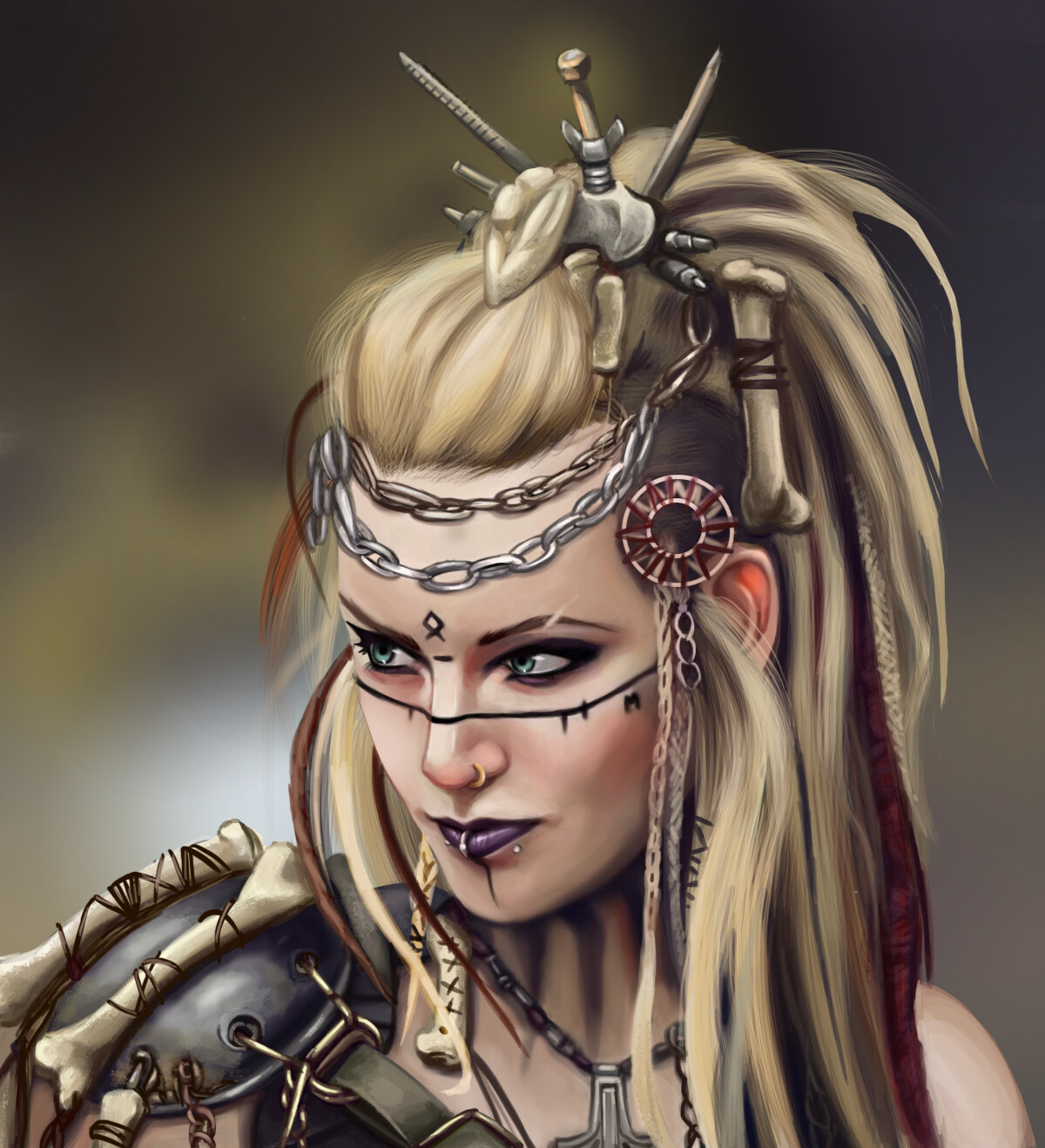 Artstation Female Portrait Painting Practice Danielle Difalco