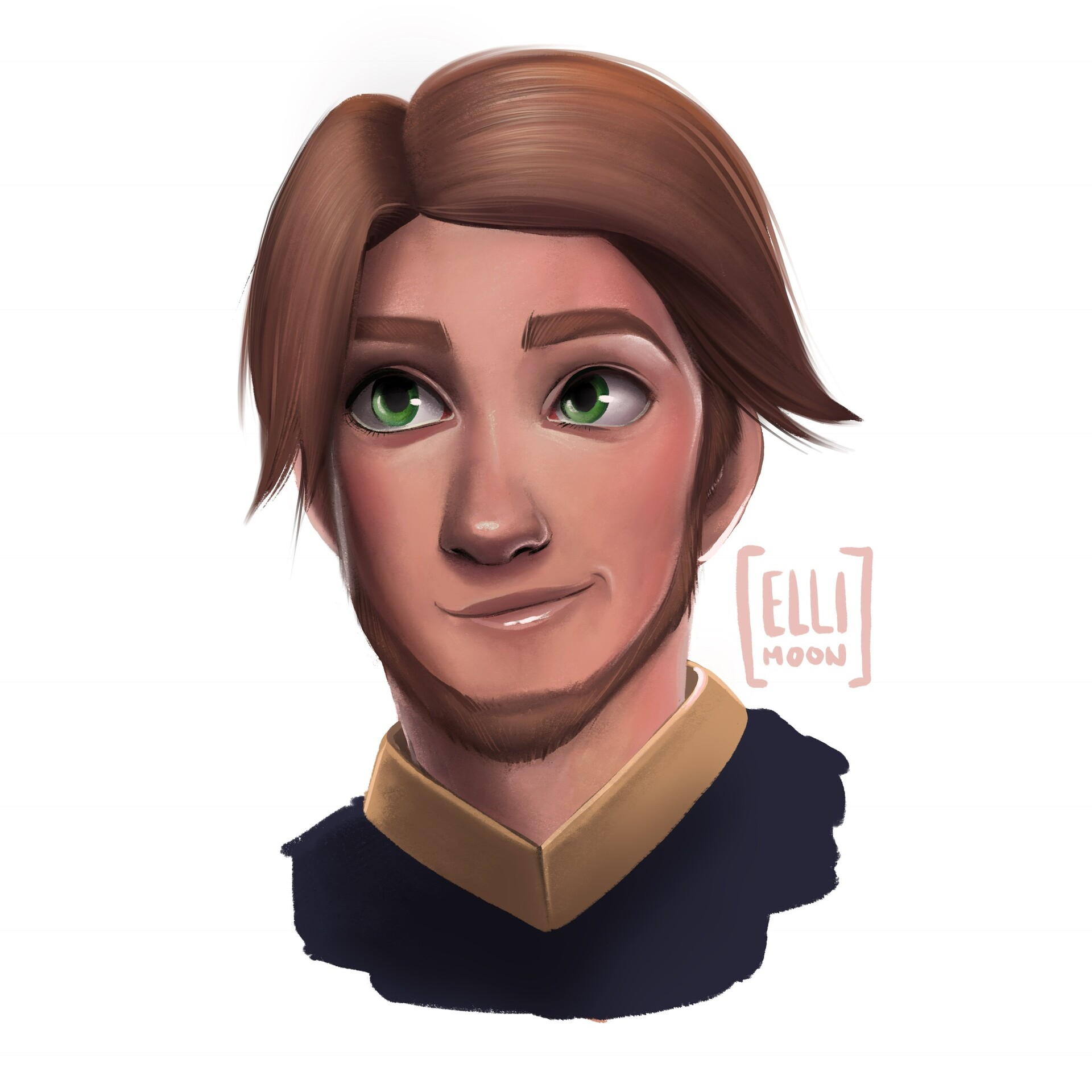 Artstation 2d Character Coloration Elli Moon