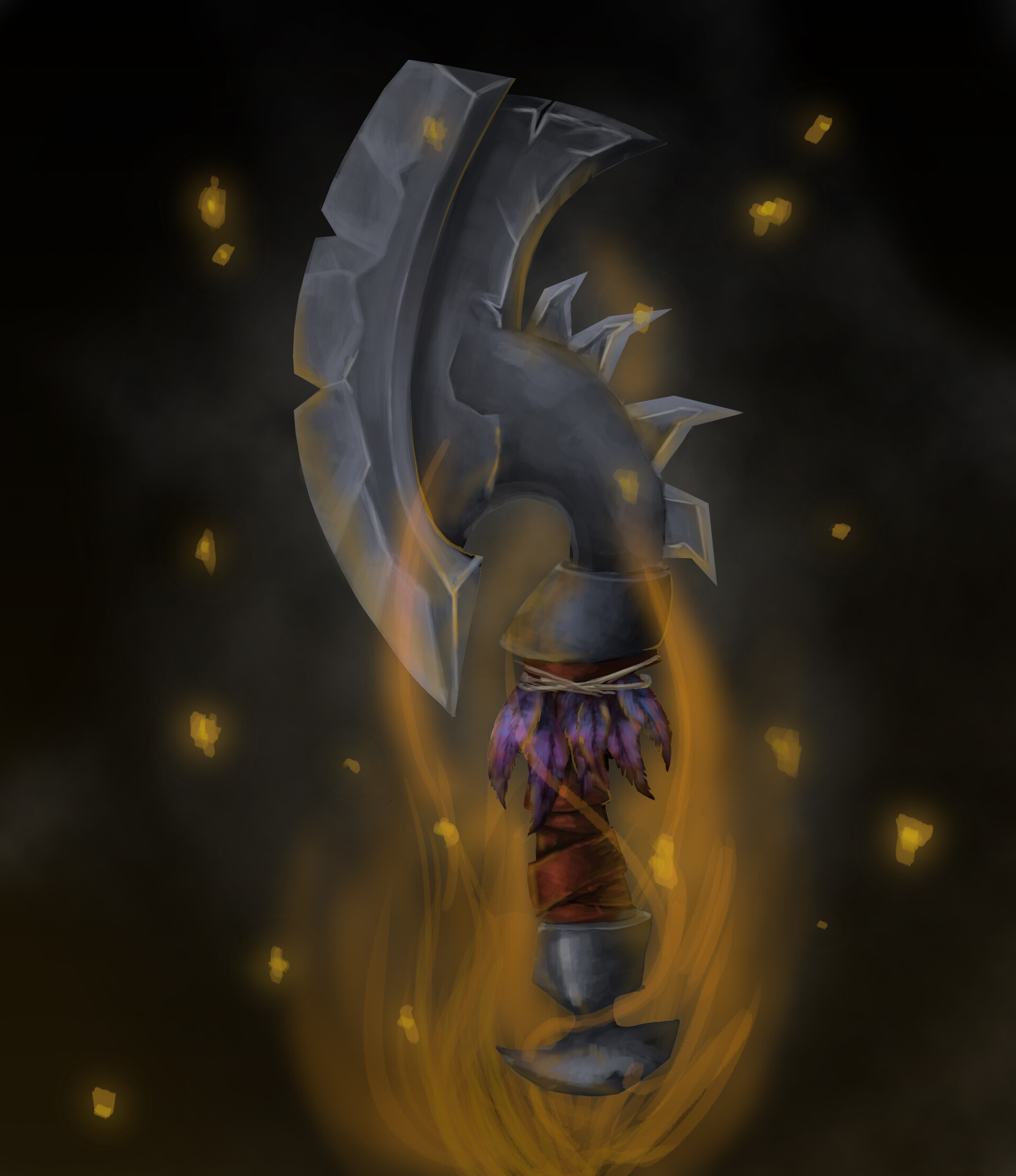 Artstation Fantasy Axe Design Callan Mcentee