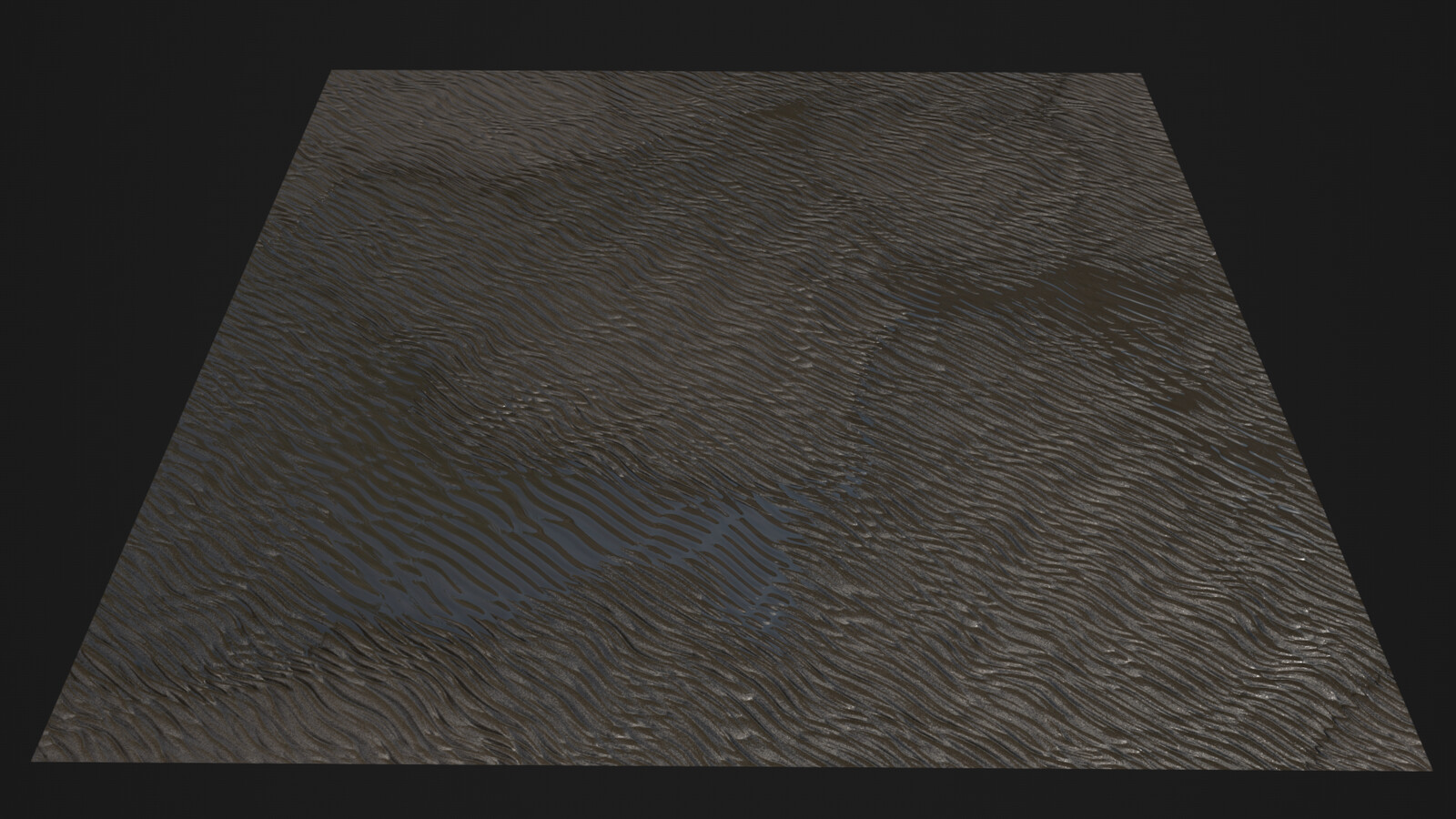 A ground-plane render for a better look at the water interaction with the sand.