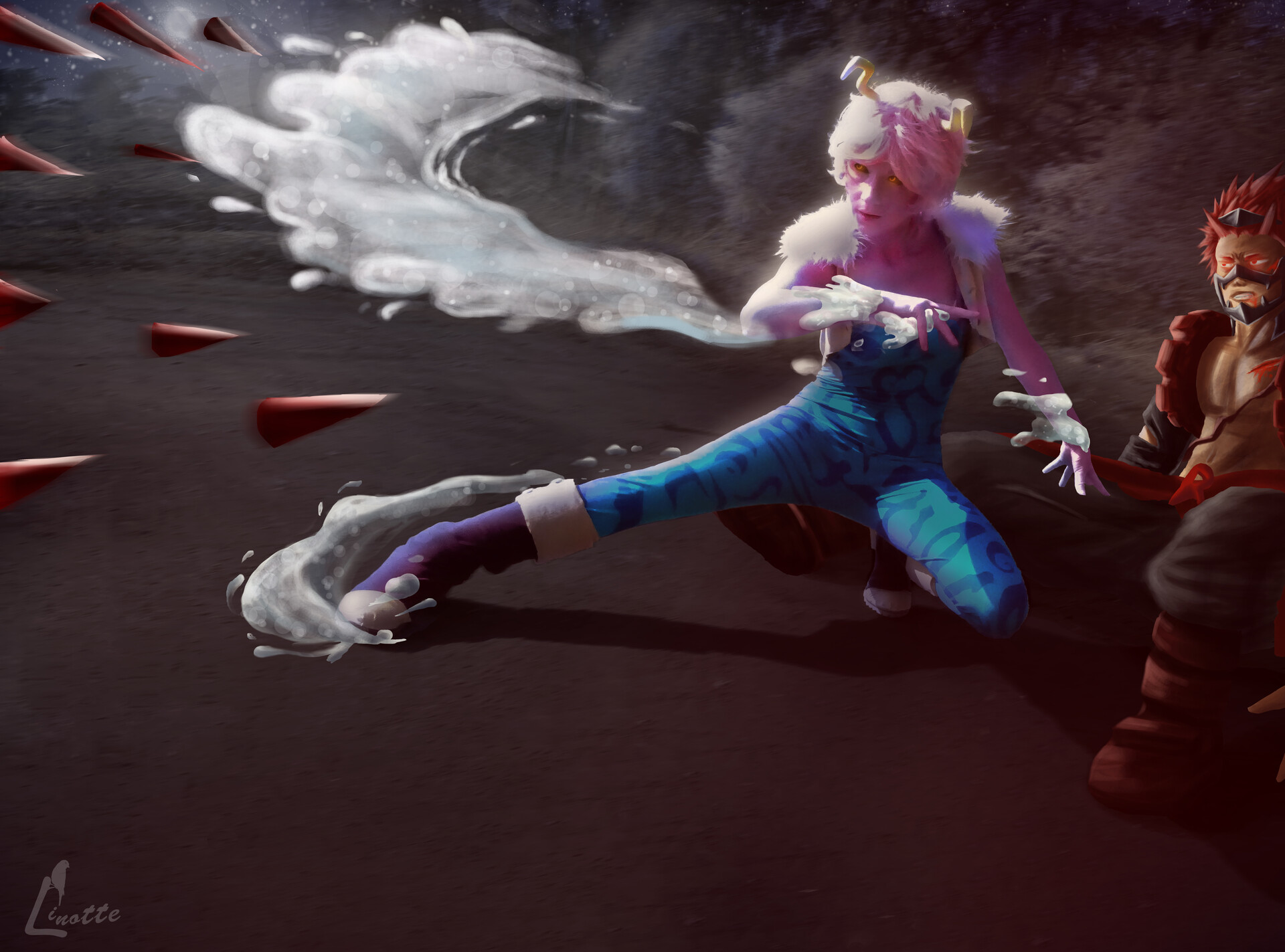 Artstation Mina Ashido Emeline Latreille