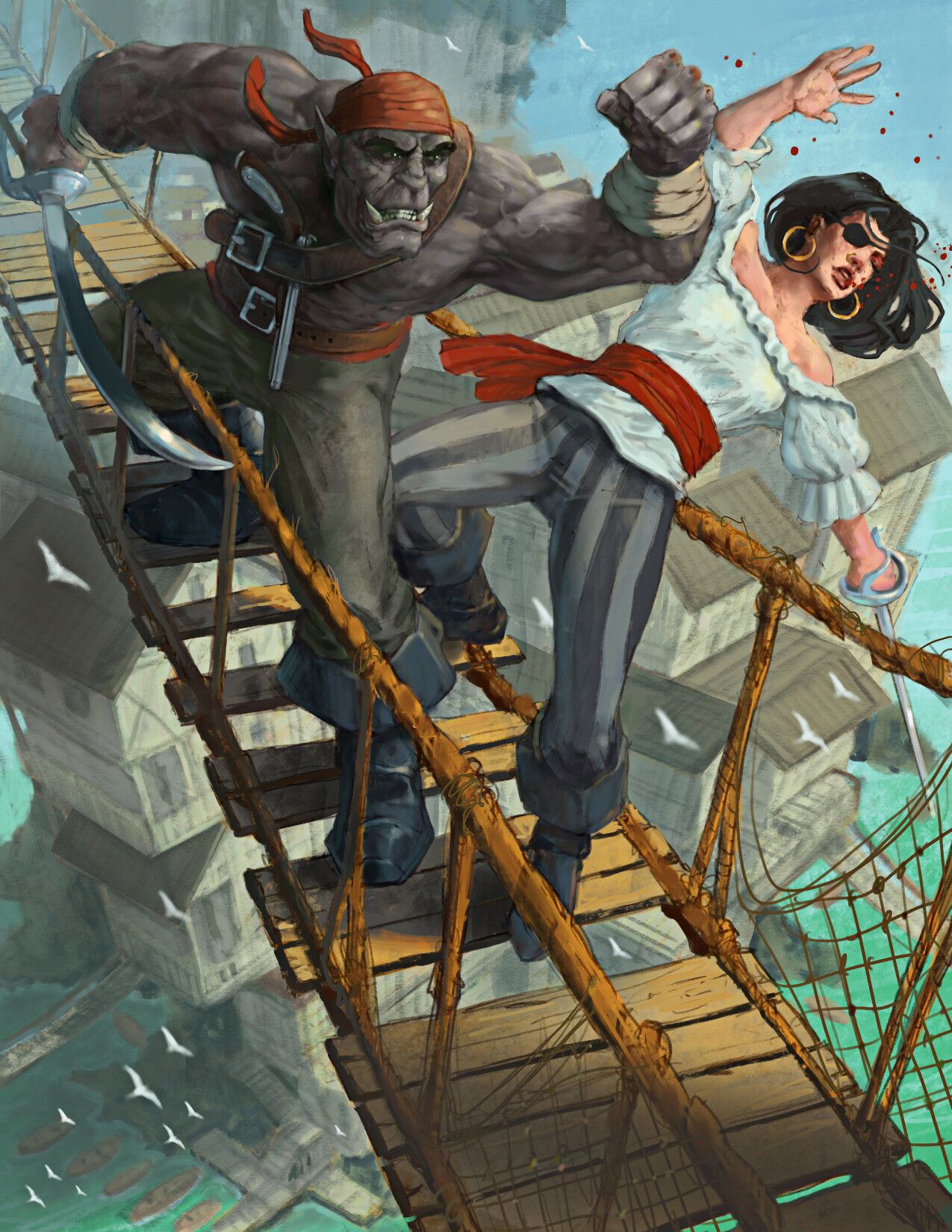 Artstation - Pirate Fight!