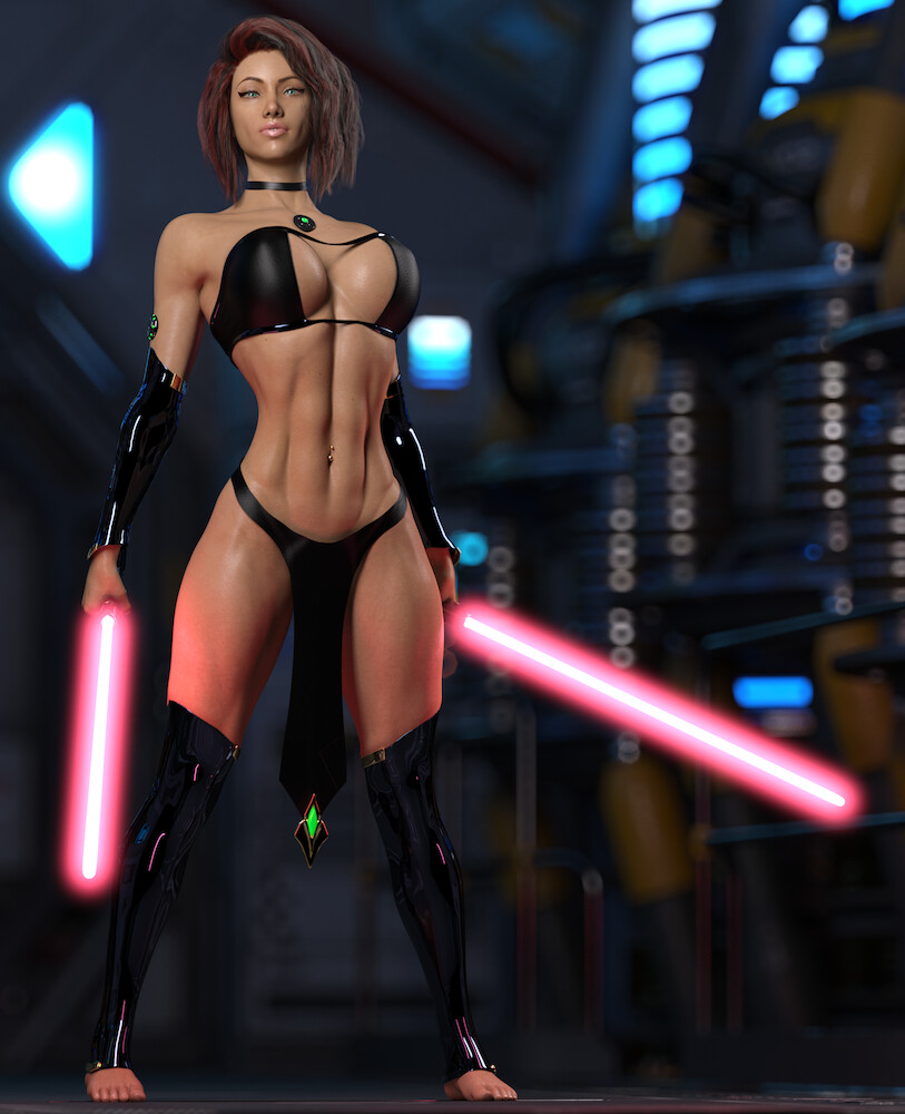 Addy's ready to do some dominating :P Had to get some more Star War...