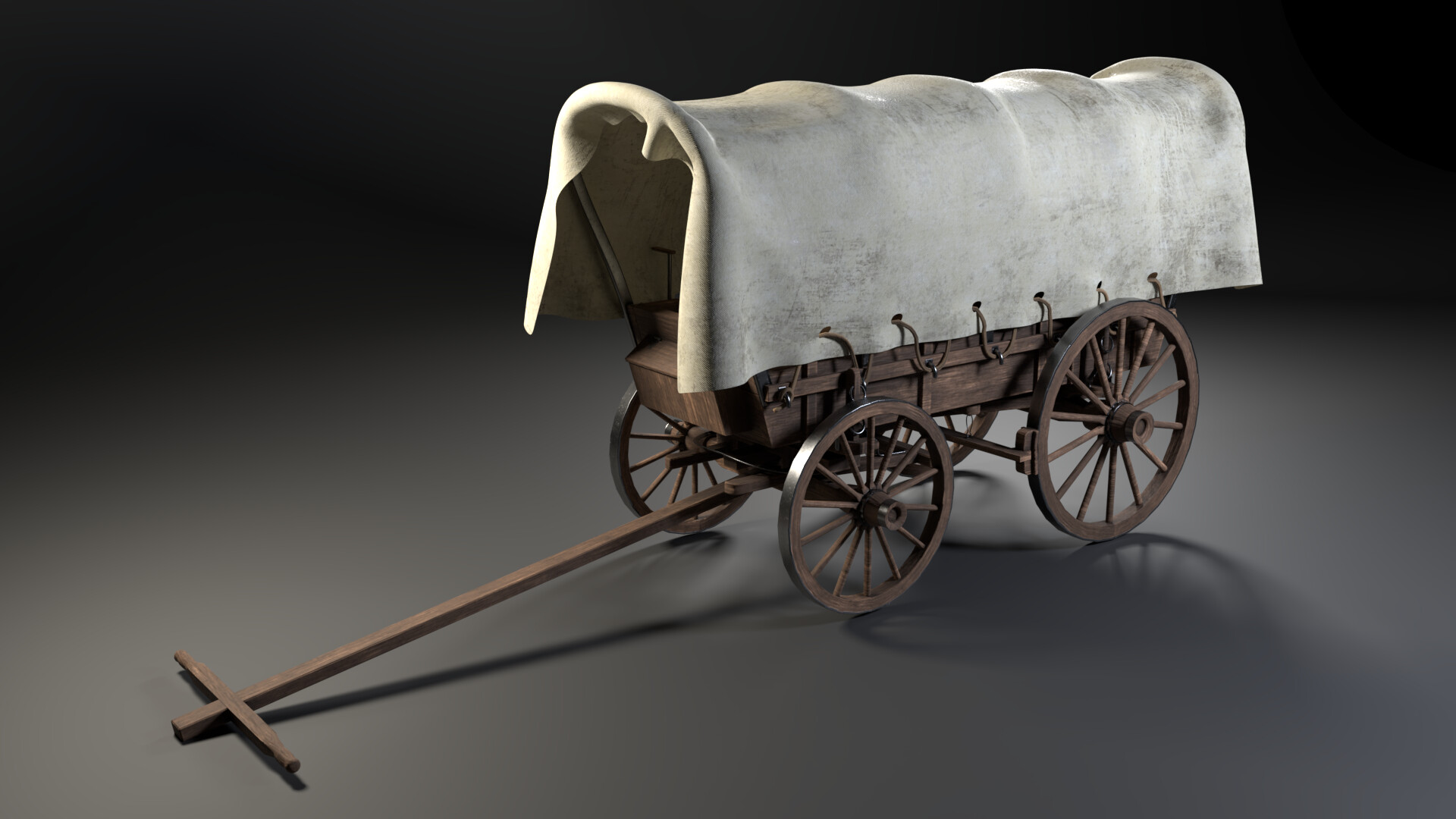 Jonathan Gower Prairie Schooner/ Covered Wagon