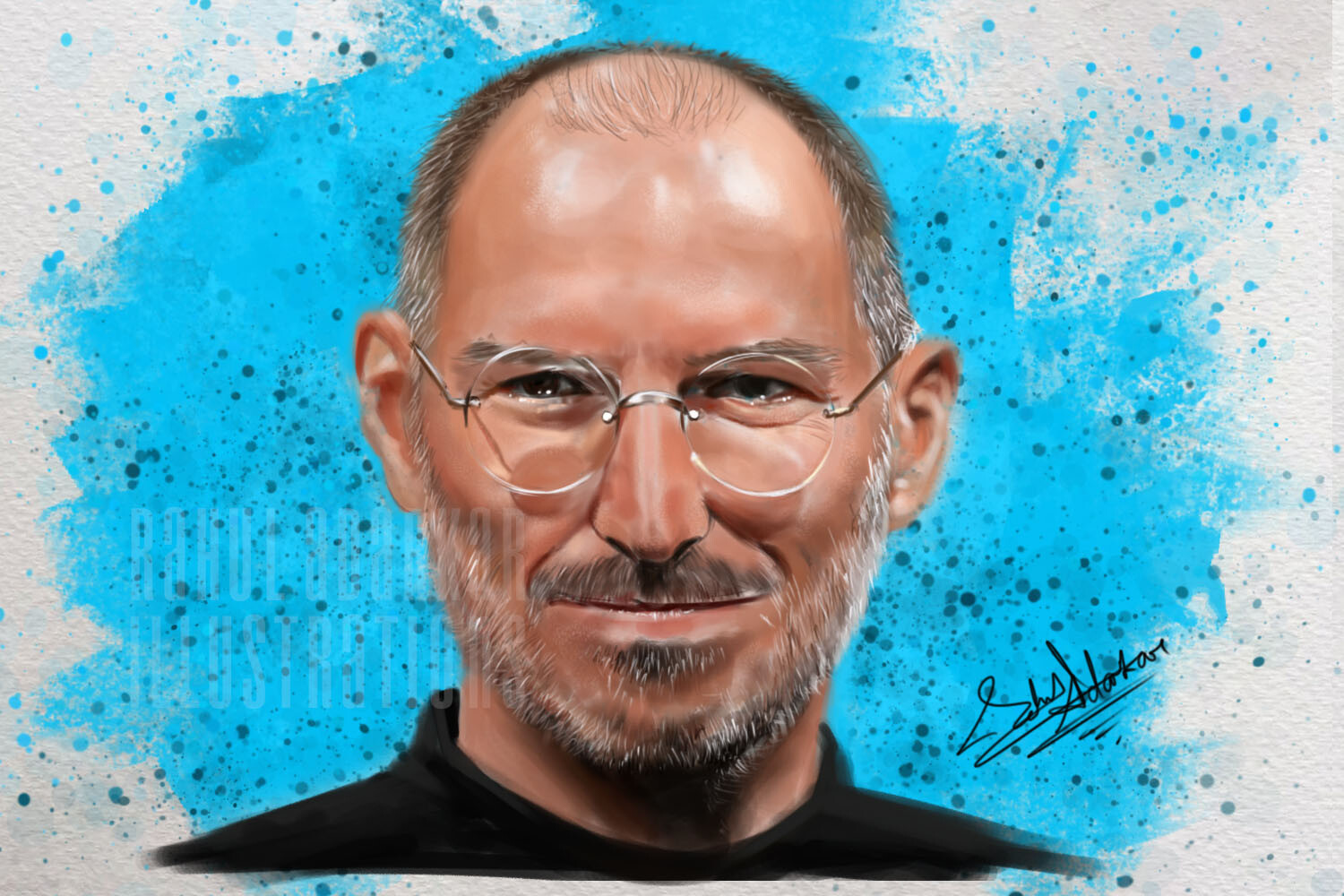 Rahul Adarkar Steve Jobs Digital Painting