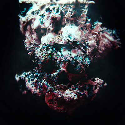 Keishu nakao abstract skull 01