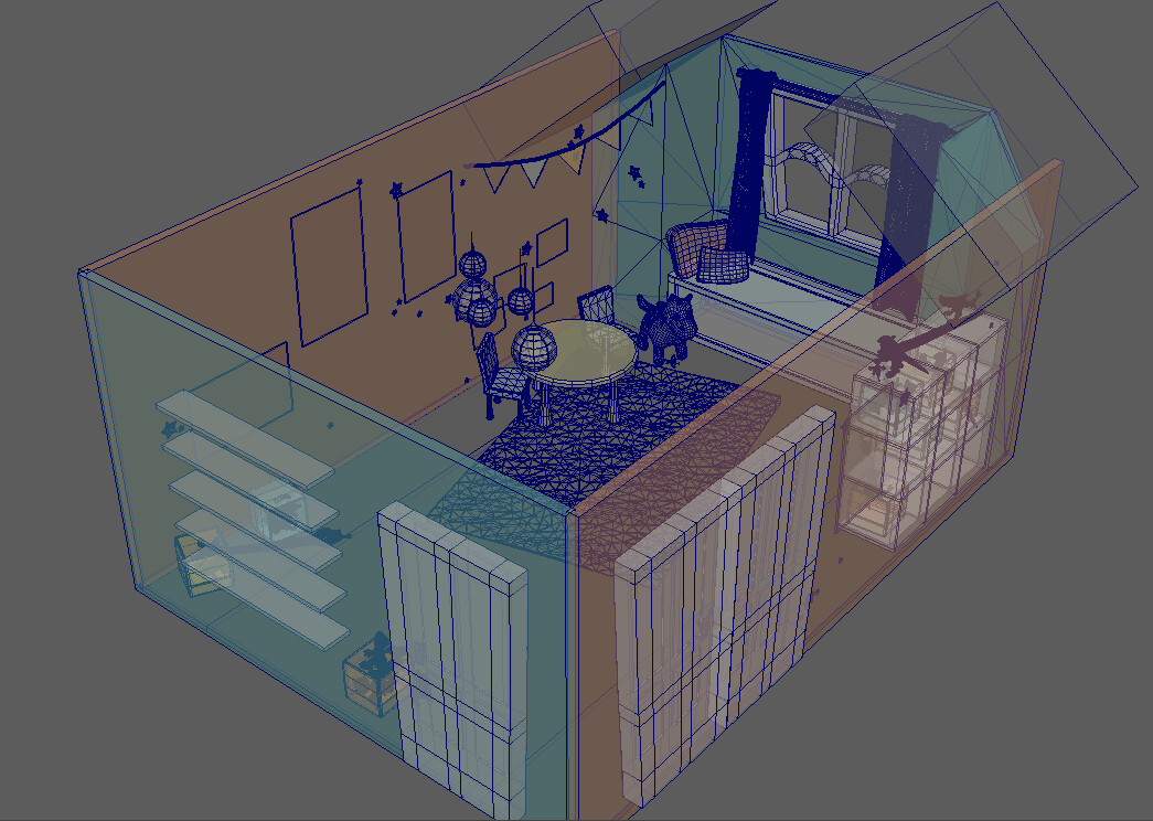 Base environment wireframe