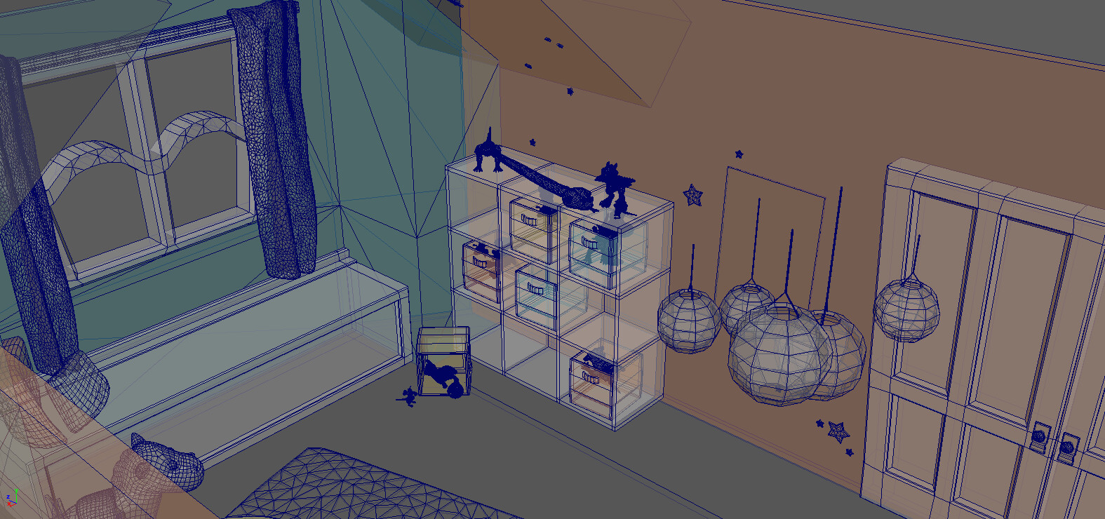Base environment wireframe