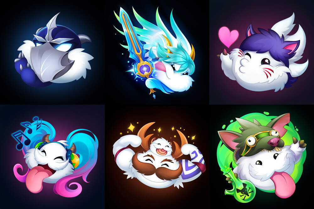 Artstation Poro Emotes Maggie Fess