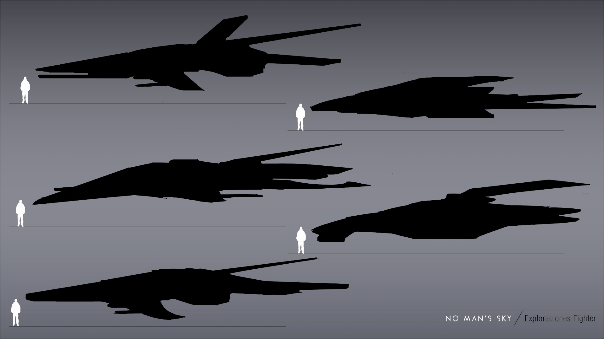 Rodrigo de Romero Salgado Calderon - No Man's Sky - Starship Fighter  Concept - Kazama Silence 4-N.O.B.I