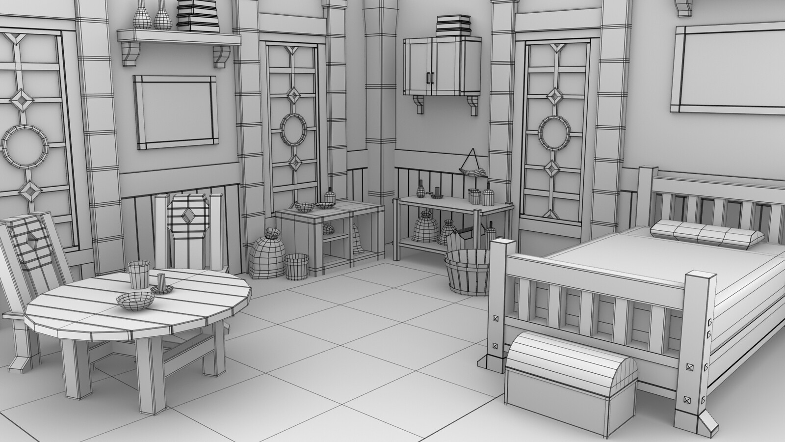 Occlusion &amp; wireframe
