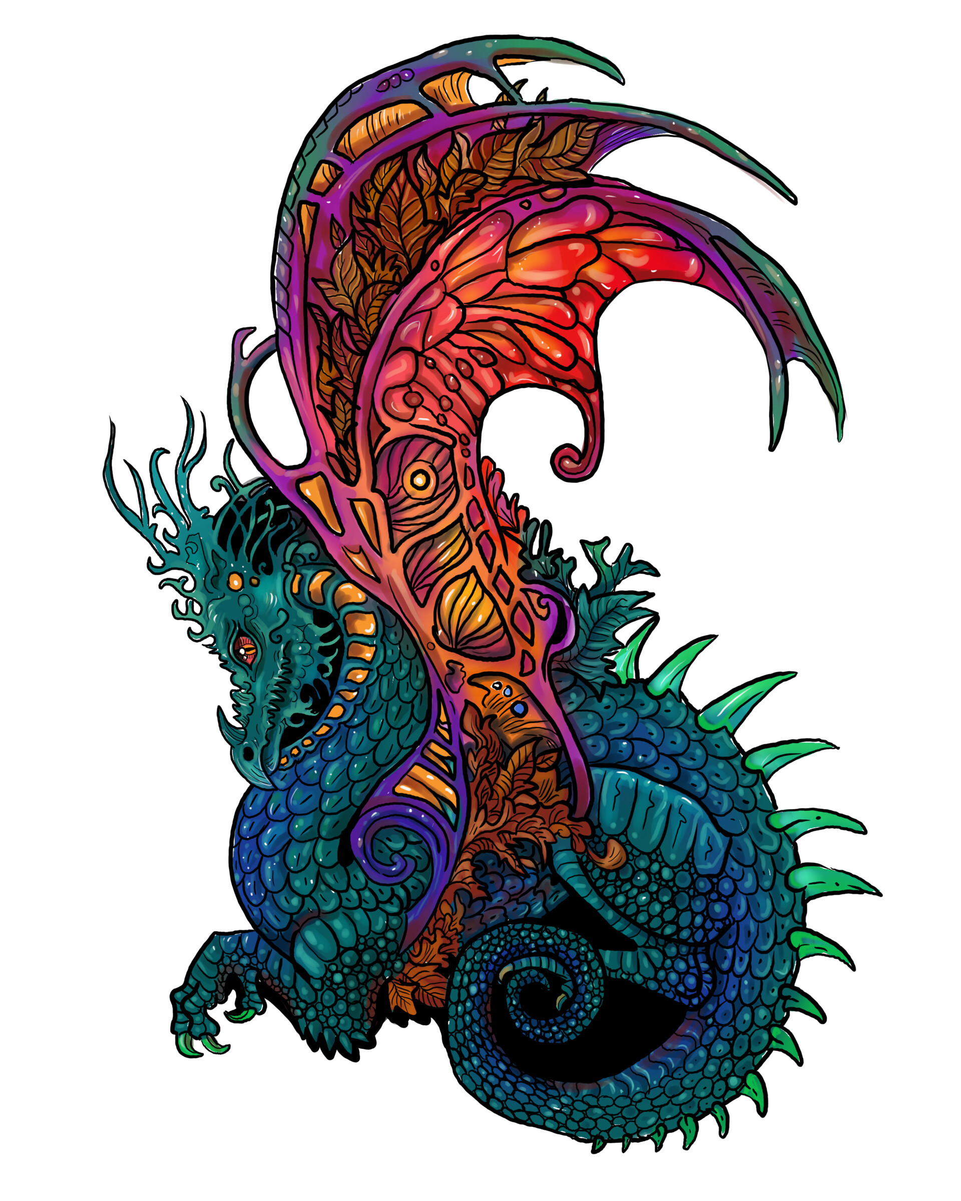 Download Artstation Dragon Coloring Erin Cooper