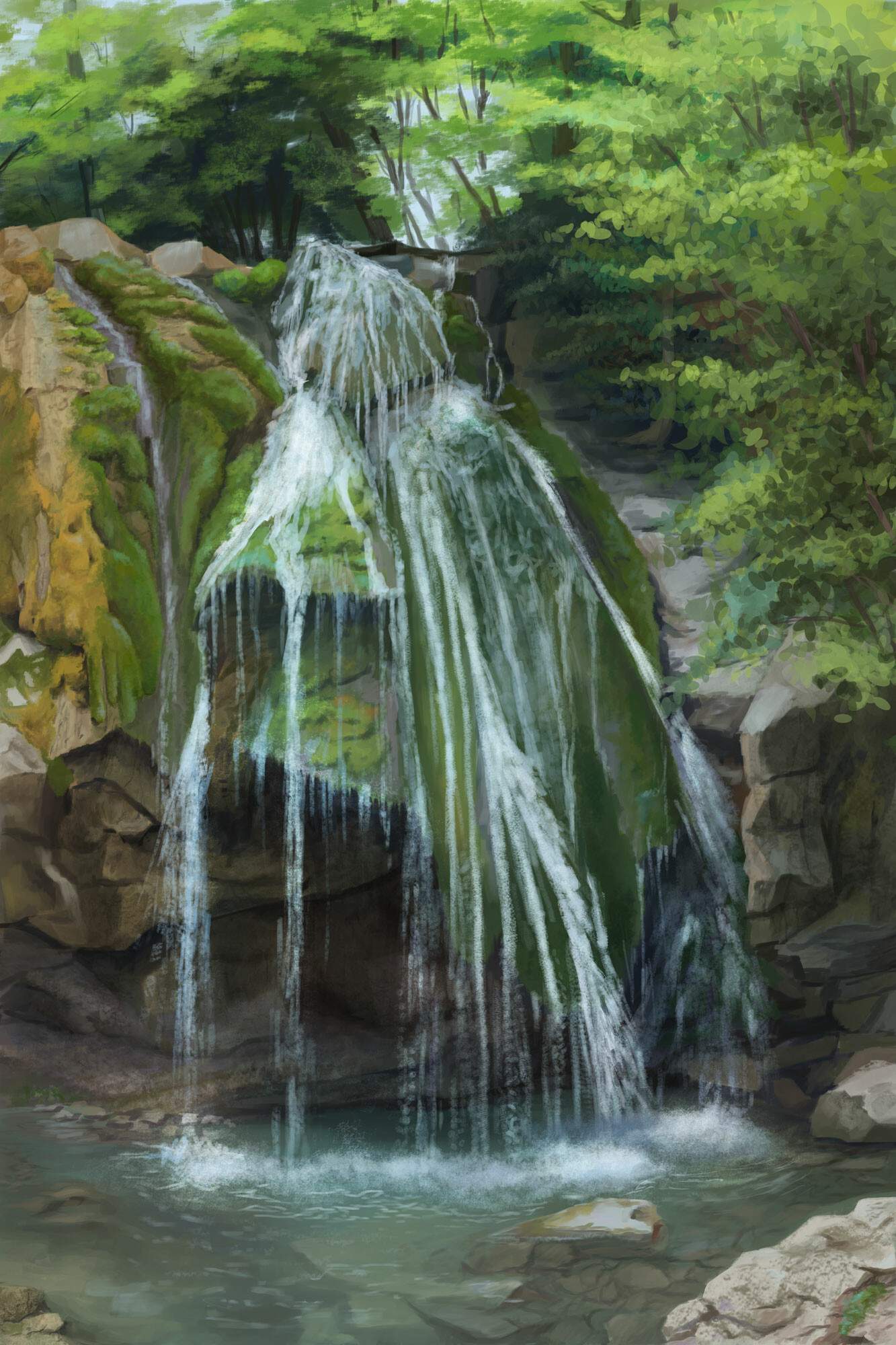 Картины водопад Джур Джур