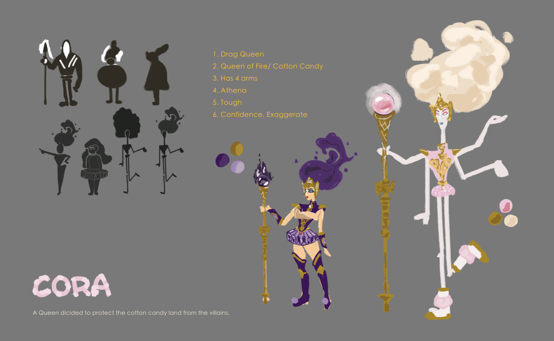 Artstation Cora The Queen Of Cotton Candy Land Annie Chien