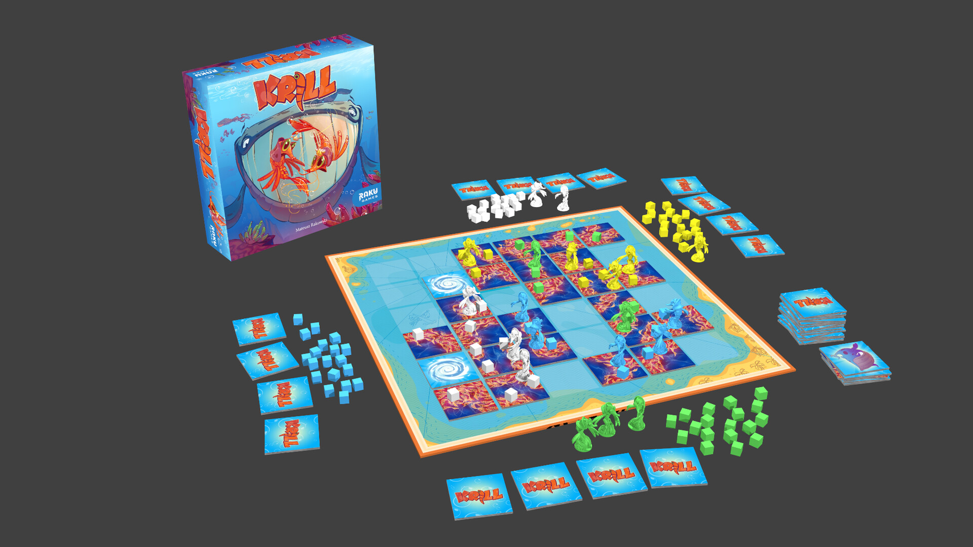 ArtStation Krill Board Game 3D render