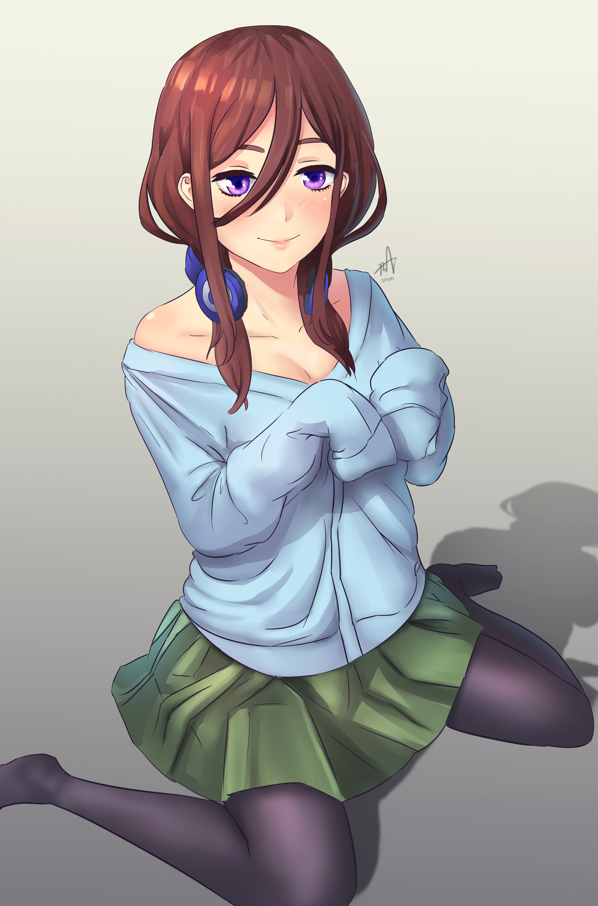 Artstation Quintessential Quintuplets Miku Nakano Raven Del Mundo Nakano anime shows kawaii art anime manga anime one kawaii anime anime fanart. miku nakano raven del mundo