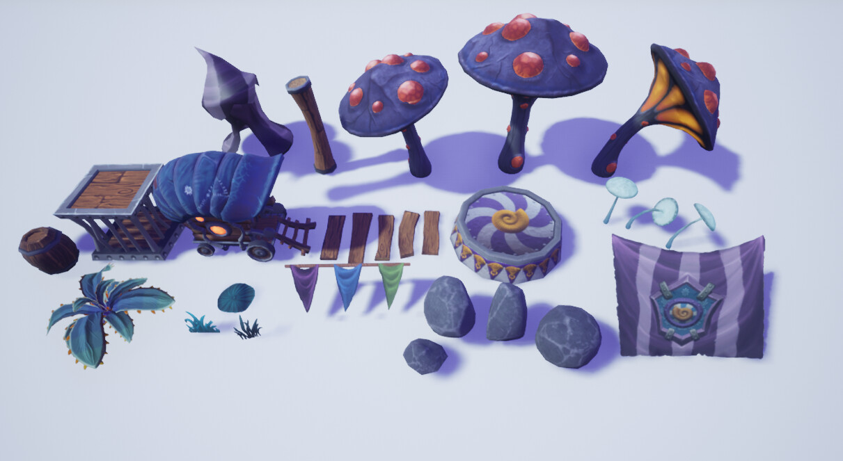 All mesh used on this scene