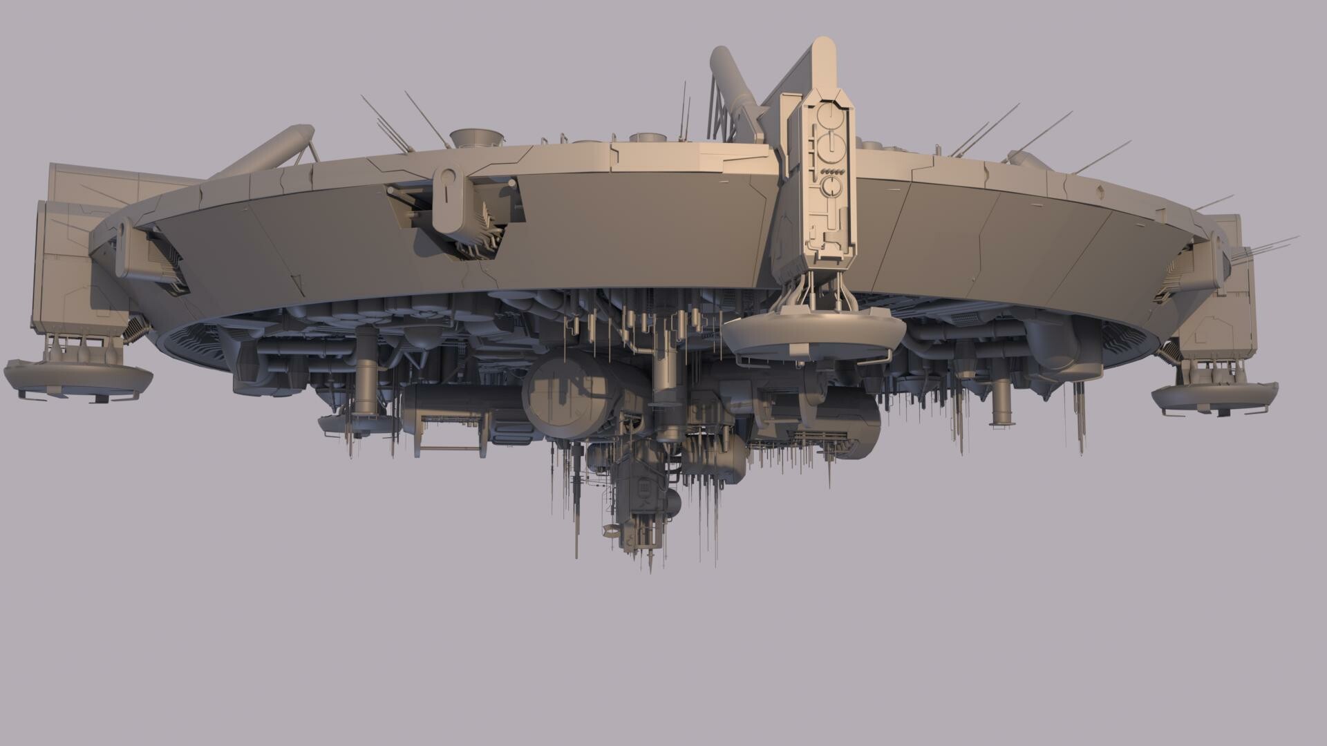 Artstation Spaceship From District 9 Victor Desrochers