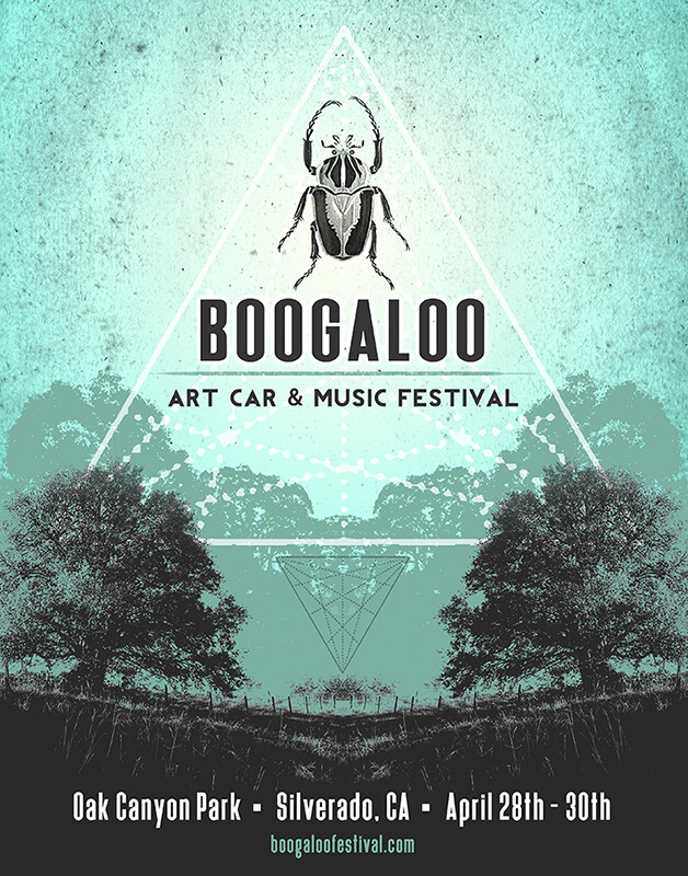 Event poster for Boogaloo Music Festival 2017