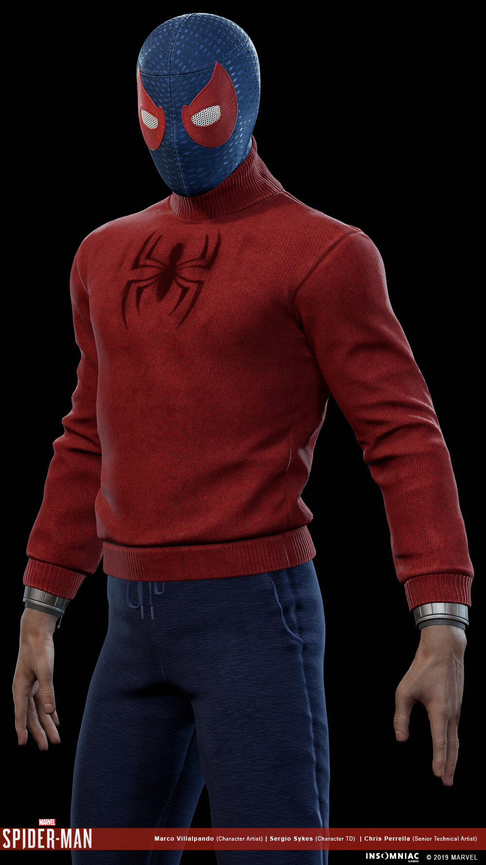 Spider Man Ps4 Wrestling Suit - Draw-level