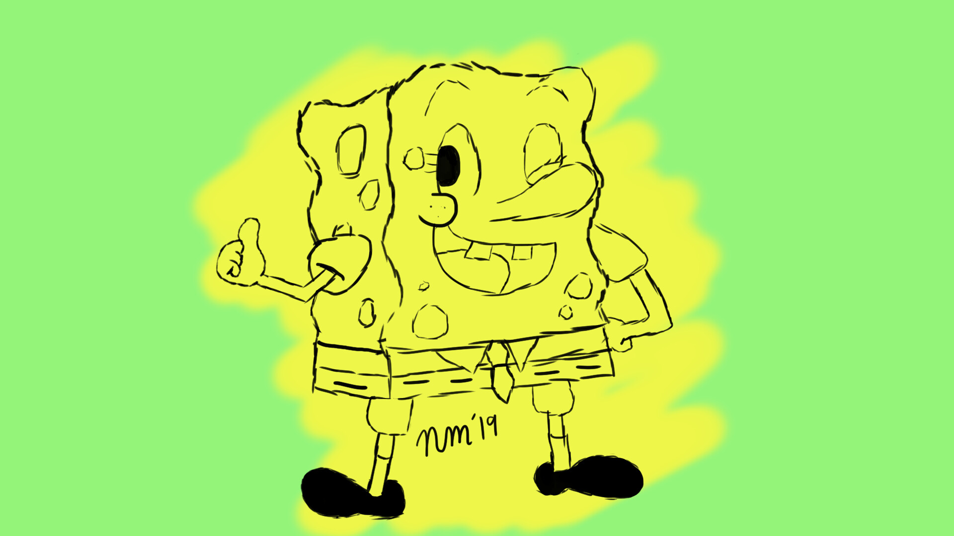 Nick Mahoney - SpongeBob Squarepants 20th Anniversary Art