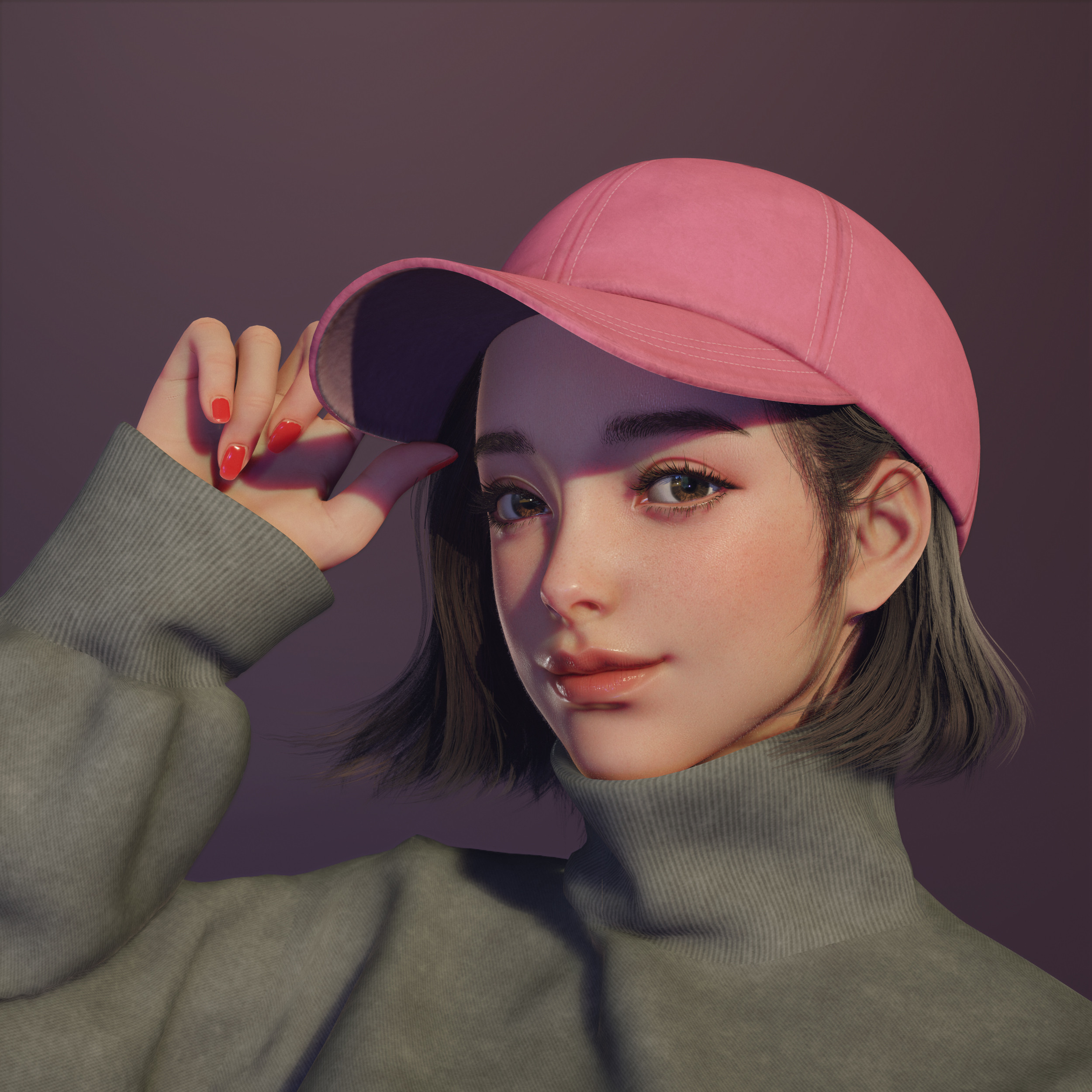 ArtStation - girl in a cap, Juhye Jeong