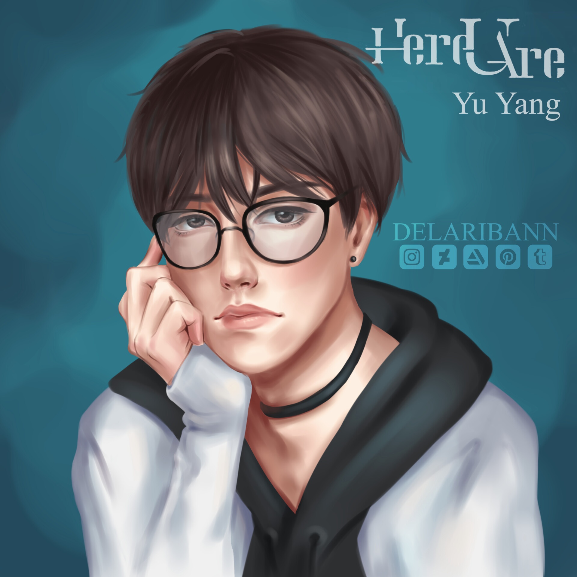 Artstation Yu Yang From Manhwa Here U Are With Step By Step Painting Delari Bann