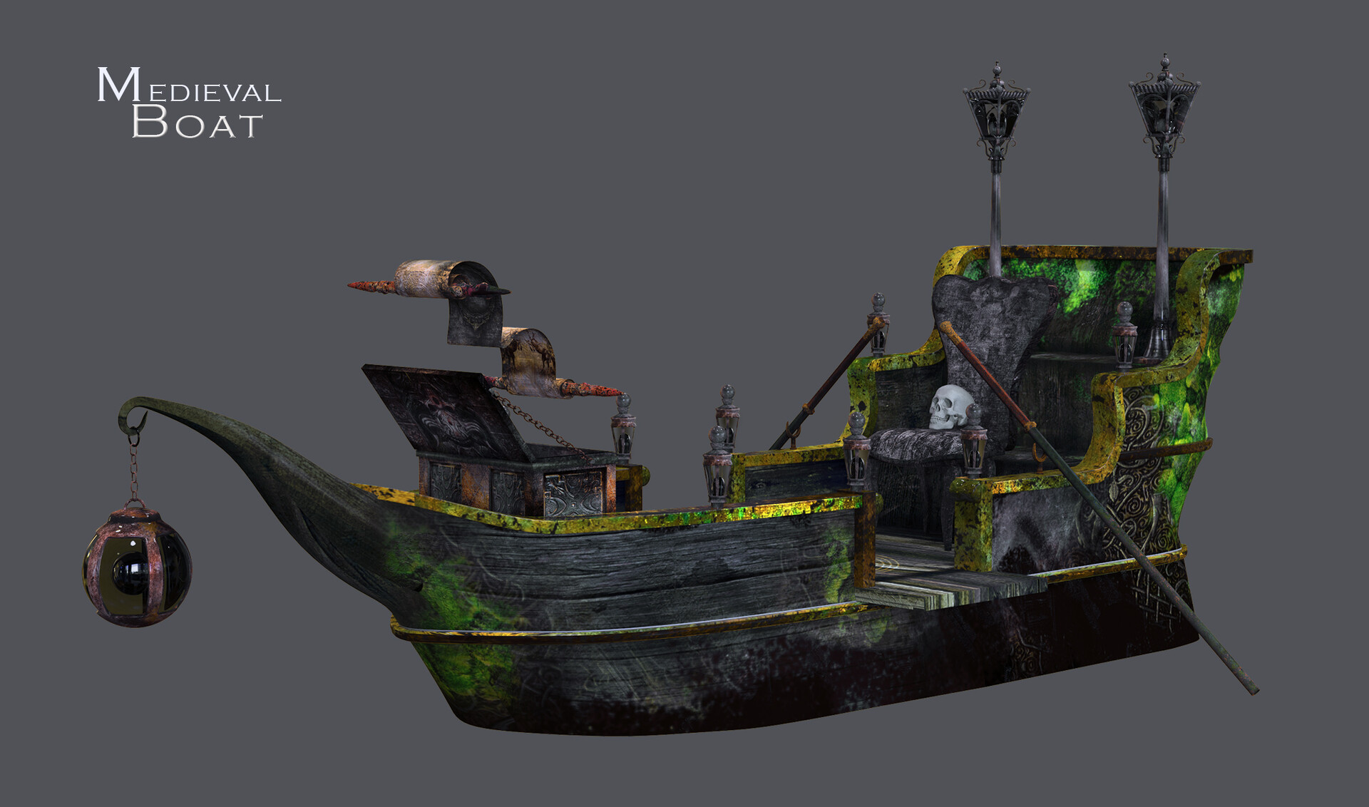 Artstation Medieval 3d Boat Jestin Joseph
