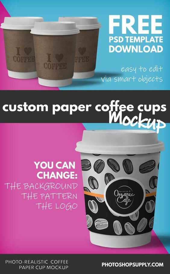 Download Artstation Paper Cup Design Mockup Psd Template John Negoita