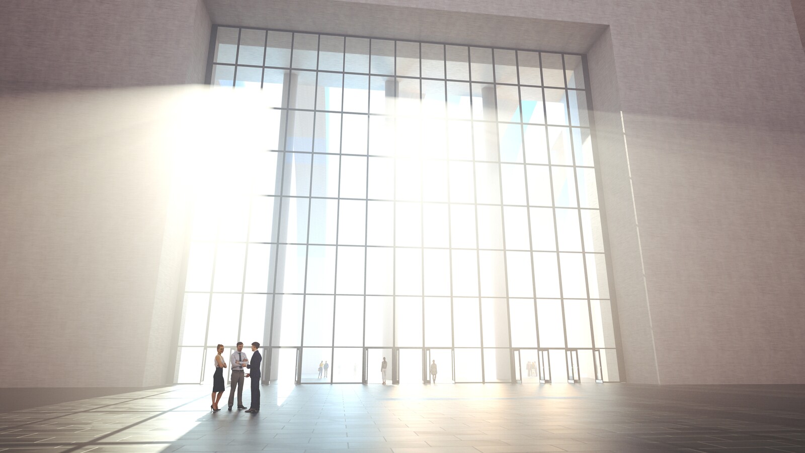 SketchUp 2019 + Thea Render 
Large Hall Main Entry_SU8 2018-Scene 8 Emitter 3840x2160 49m40s 1024 sp 02