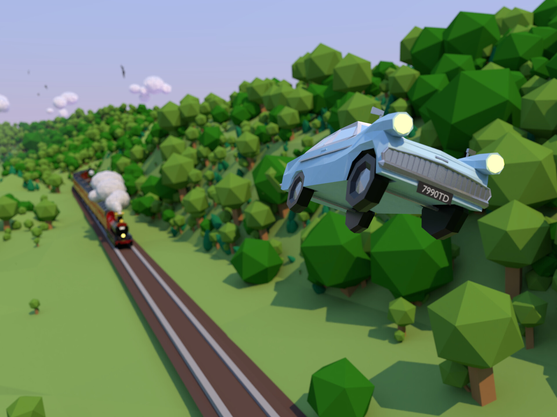 Katia Vasylenko Harry Potter Low Poly Scene In 3d