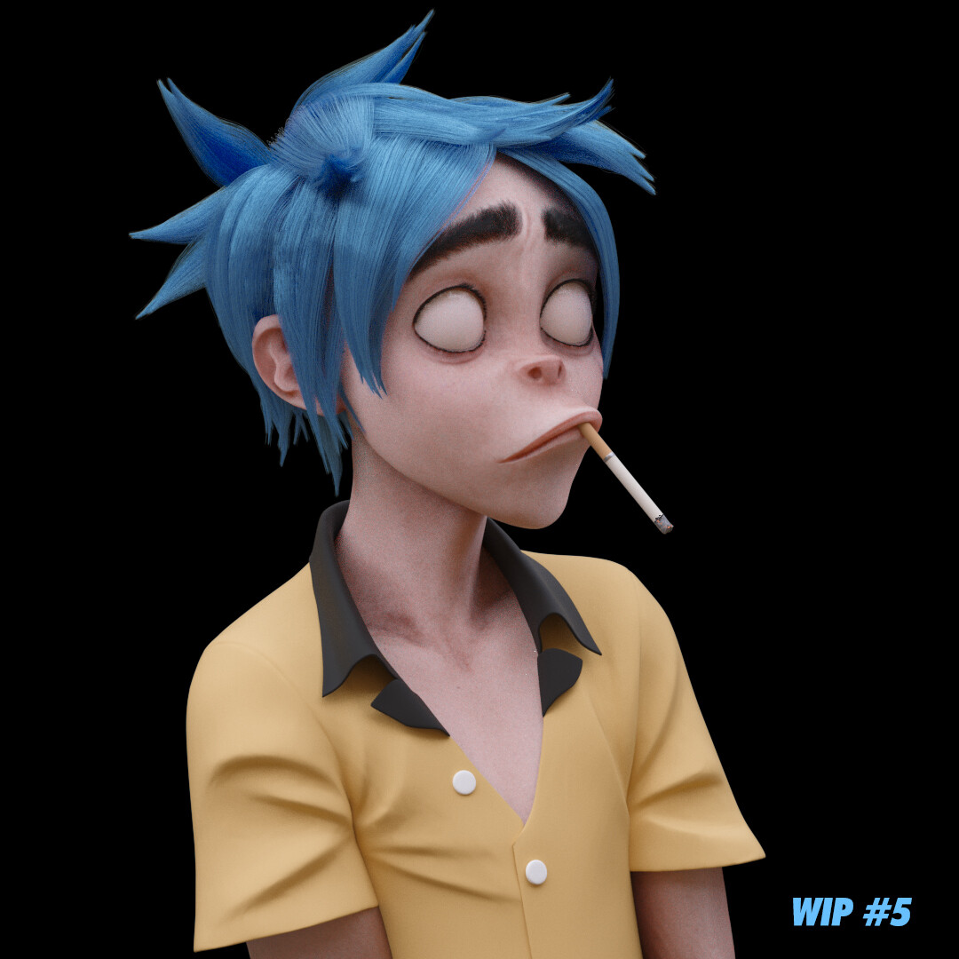 Artstation 2d Gorillaz Alfredo Baro Angulo