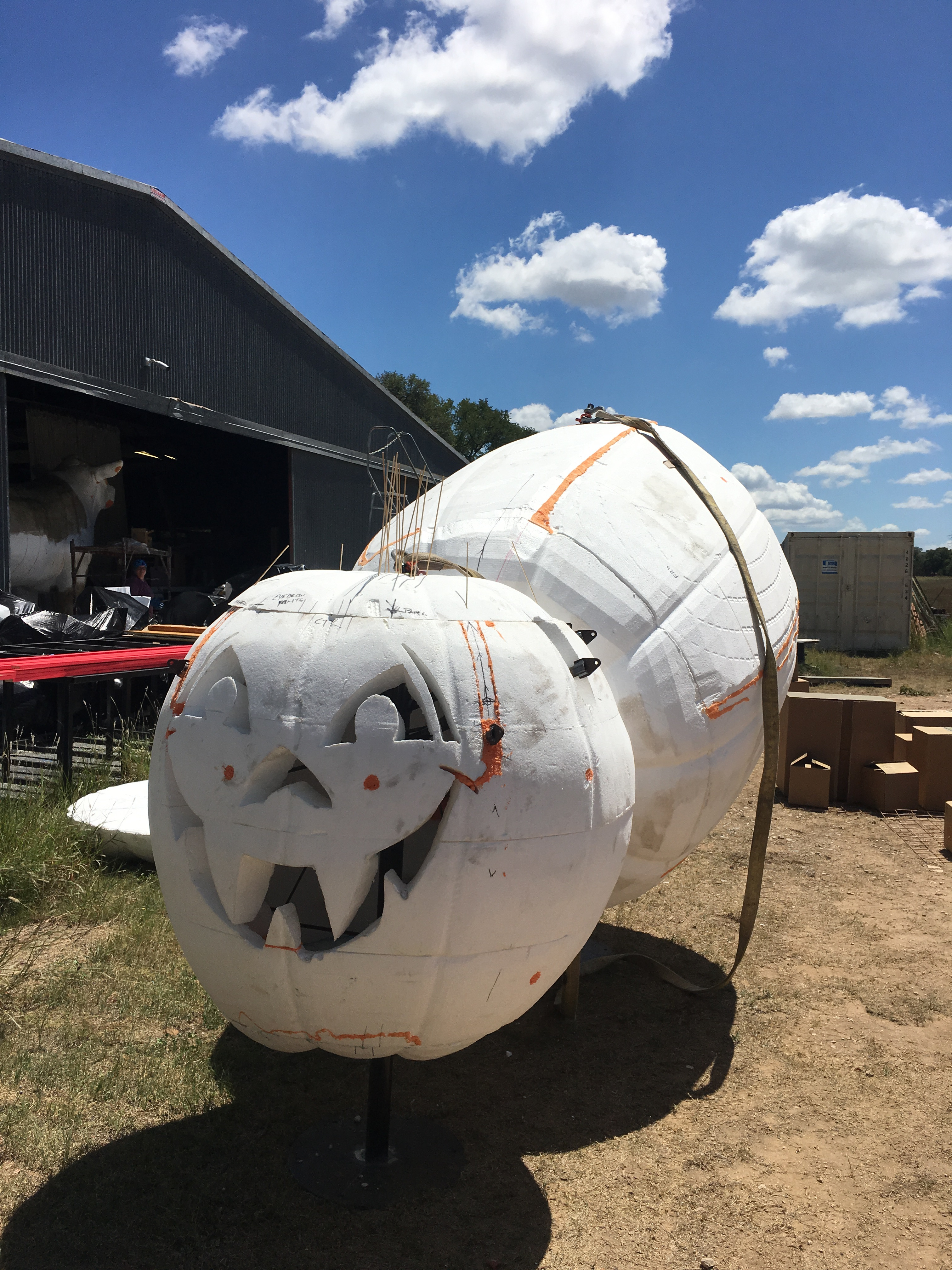 I was also supplied with a couple of work in progress photos of the attraction.