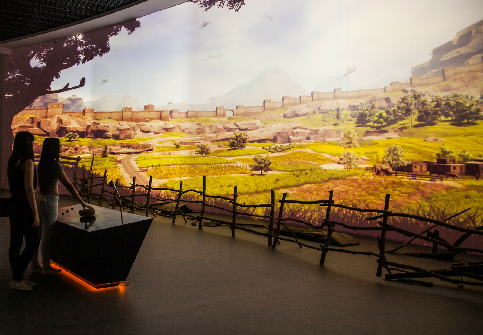 The Hittite Village, Interactive Installation, Museum for Biodiversity and Agriculture, EXPO 2016, Visitors can change weather situation in the ancient village like Teshub, Hittite god of sky and storm.  
https://www.artstation.com/artwork/9rZAQ