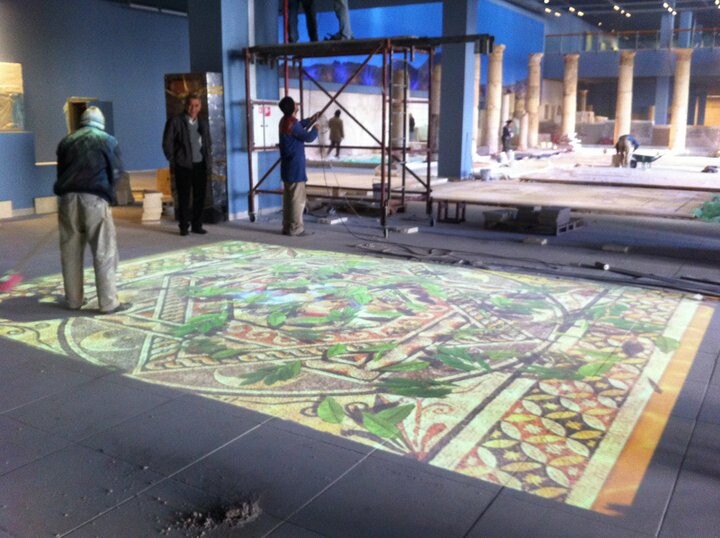 Installation of Interactive Roman Pool