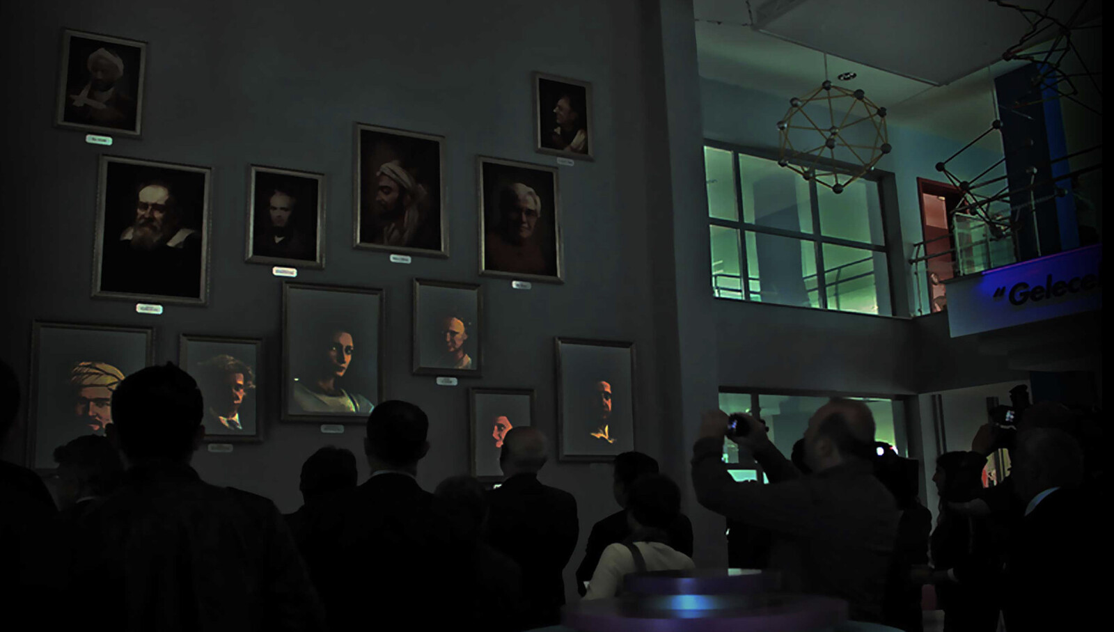 “Living Paintings” application, Science Experiment Center