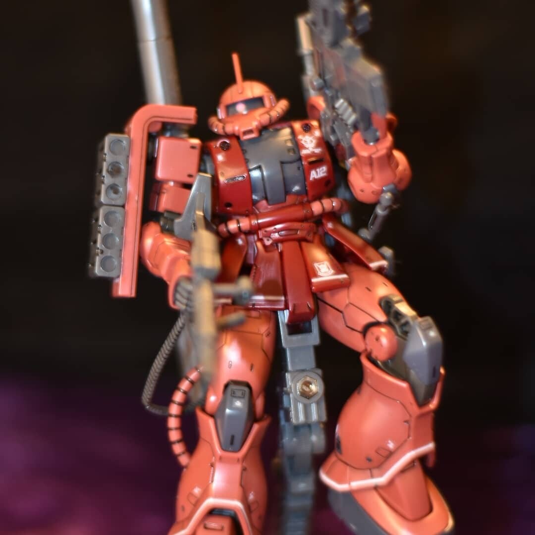 Artstation Zaku Ii Hg Red Comet Ver