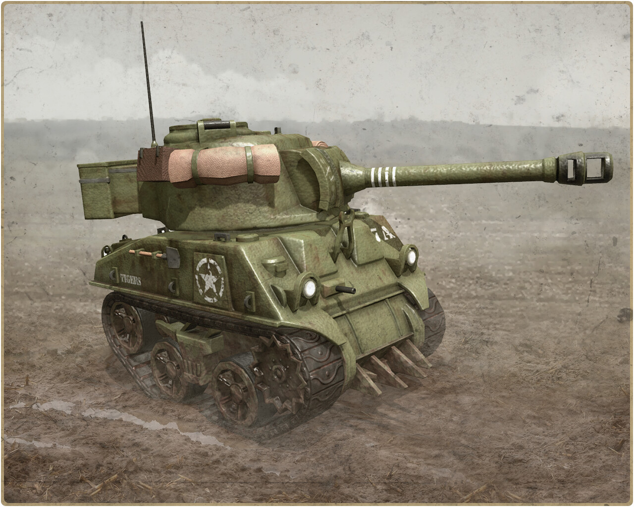 James Fraser - World War II Tank - Chubby, image size:1280x1024