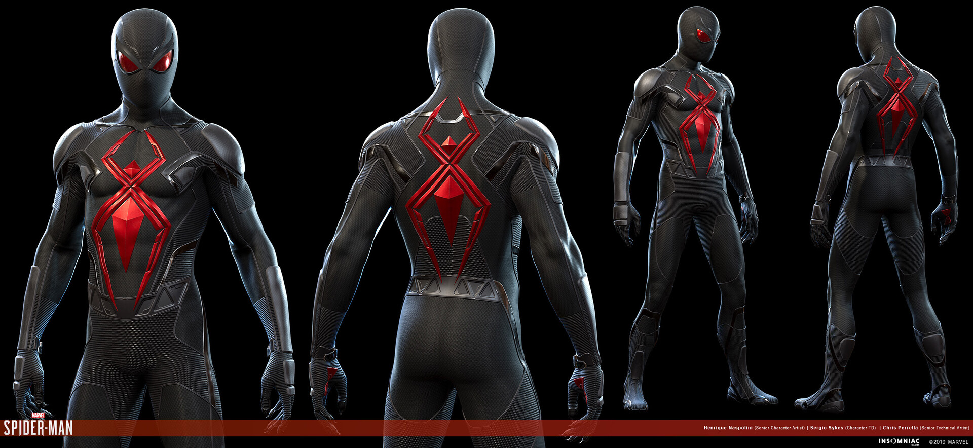 SPIDER-MAN PS4 Concept Art Features Spidey's Alternate Suits And The ...