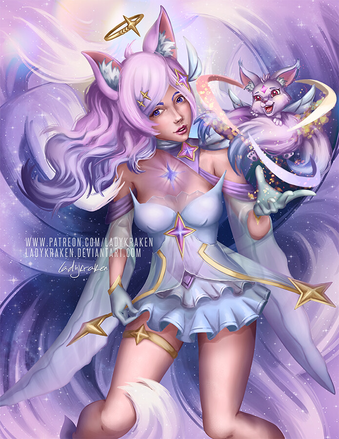 Artstation Ahri League Of Legends Magical Girl Ladykraken