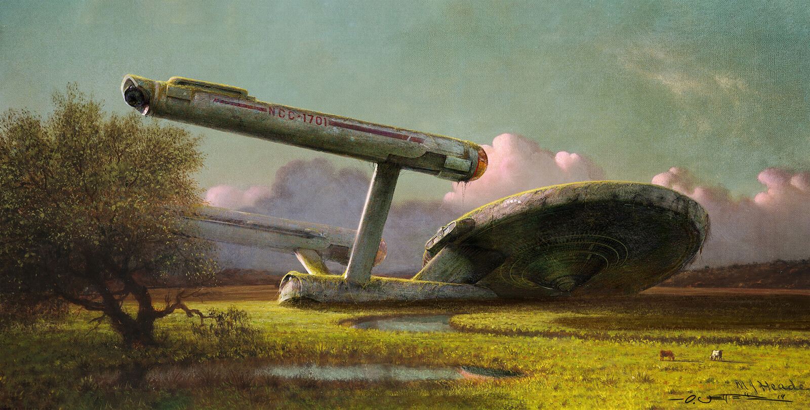 Forgotten NCC-1701 at the Meadow - after M.J. Heade