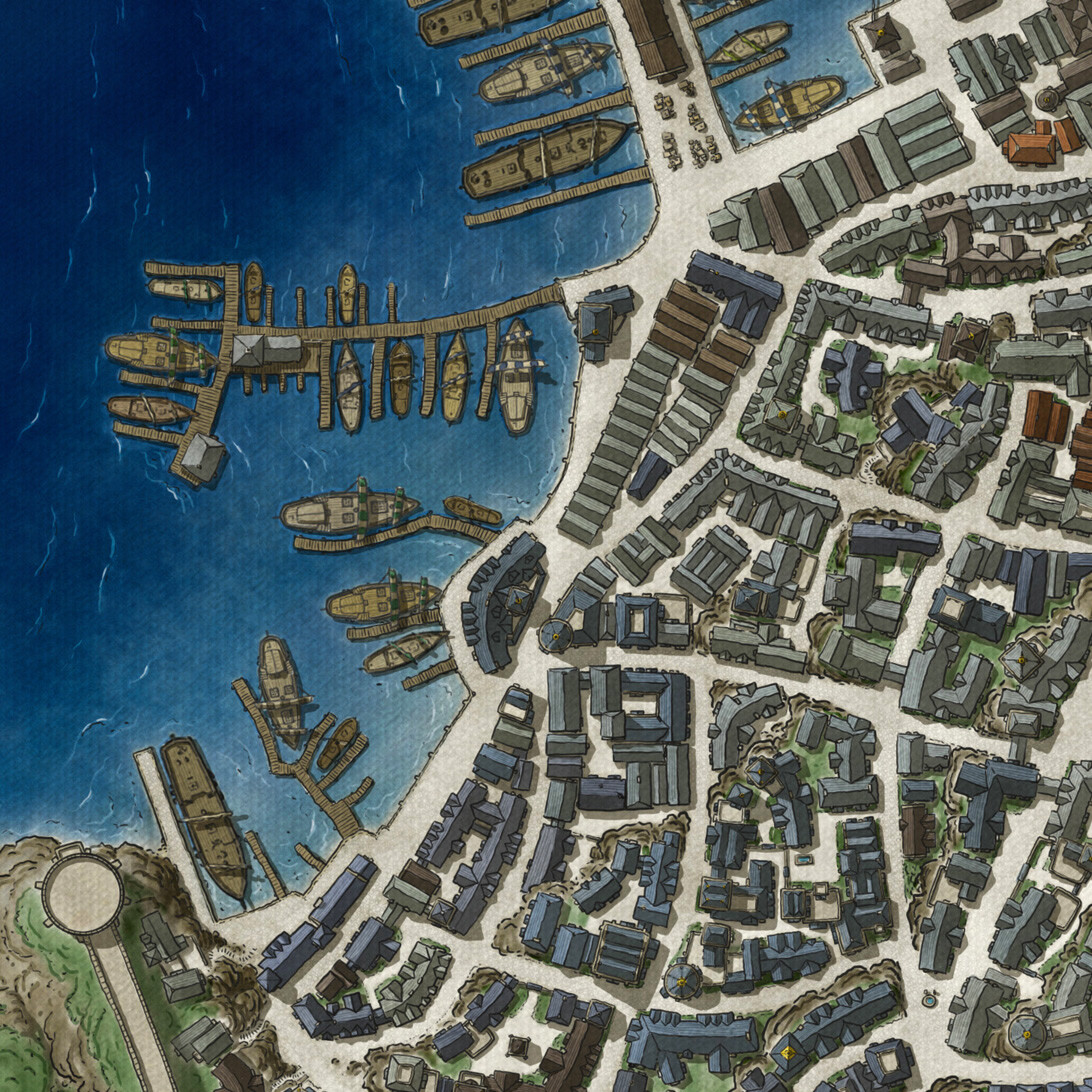 John Stevenson Baldur's Gate city map