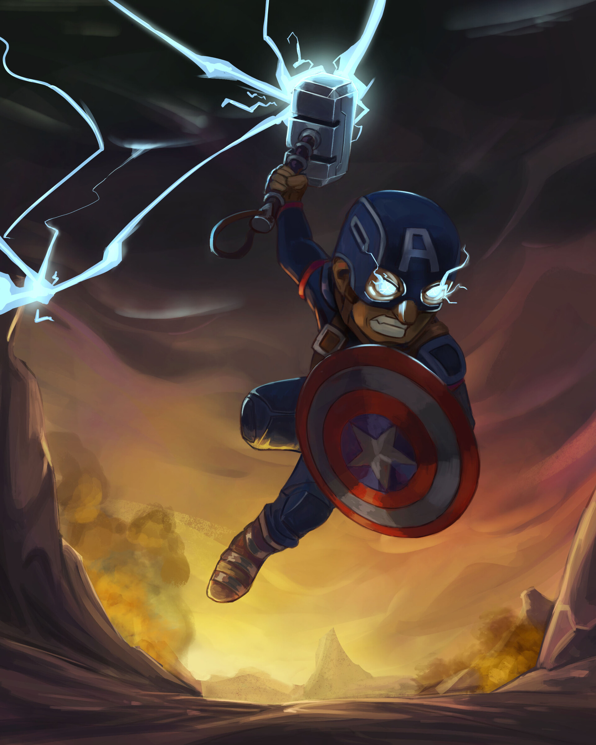 ArtStation - Captain America's Worthy Fan Art (Spoiler Ban is Lifted)