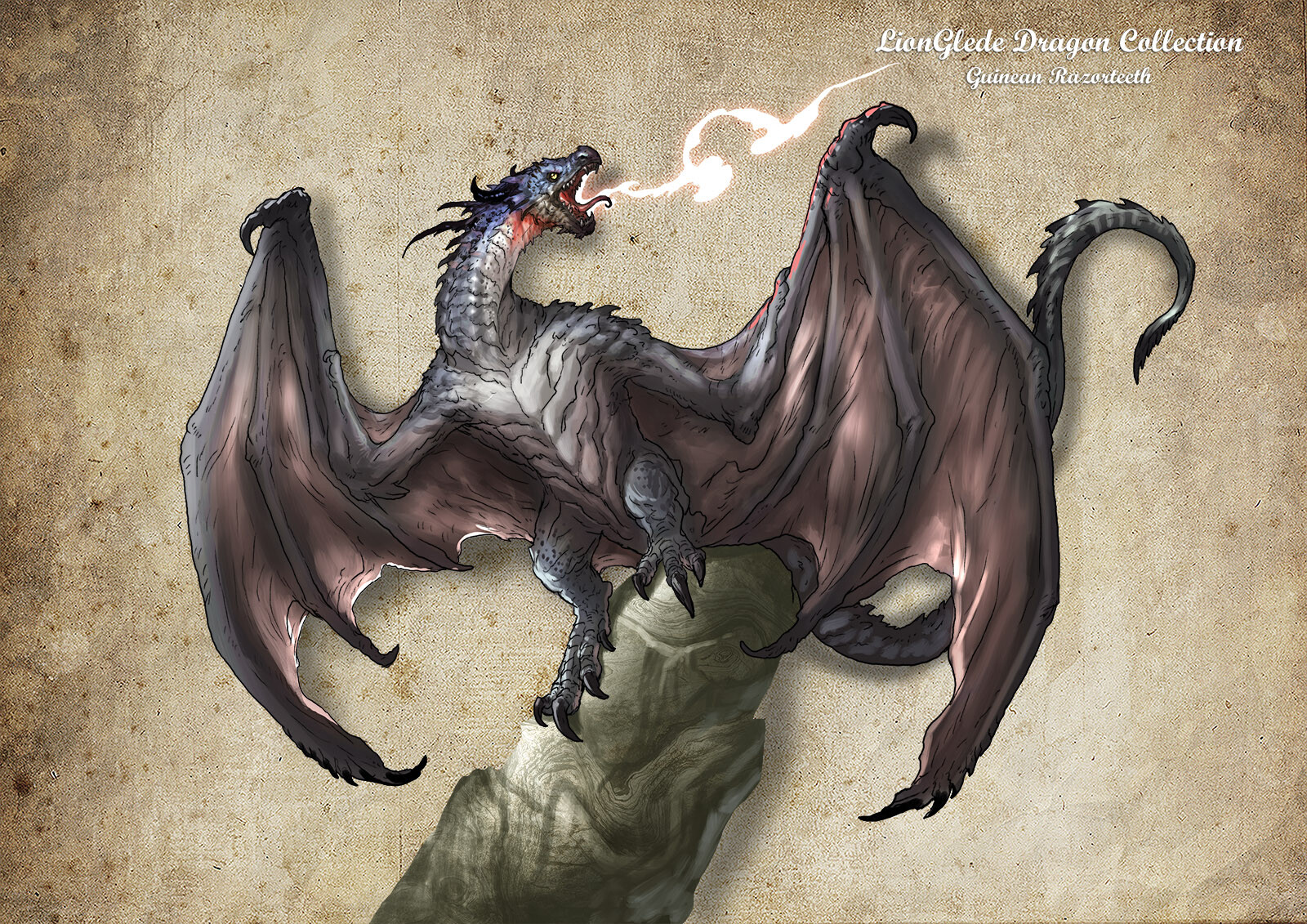 renardページ Sonny Sun - My personal Dragon Series: Guinean Razorteeth