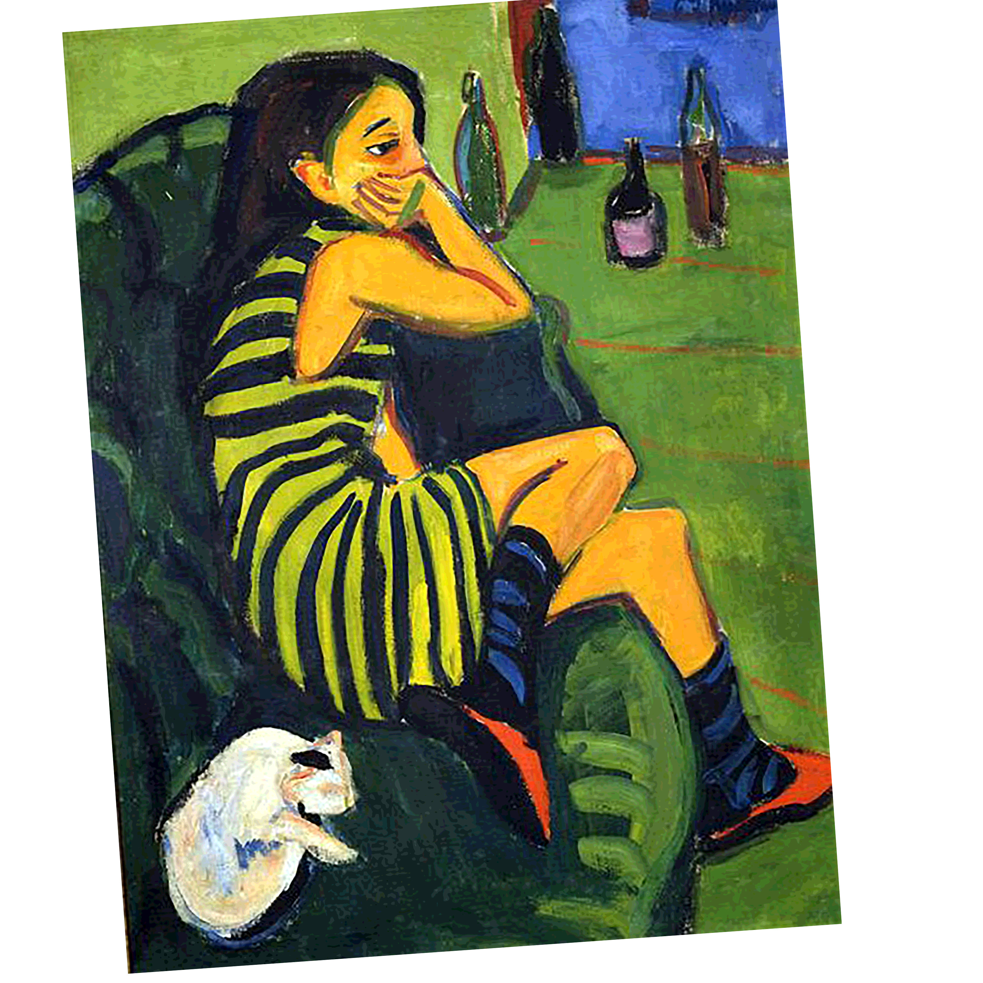 Kirchner - Female Artist (1910) - REF