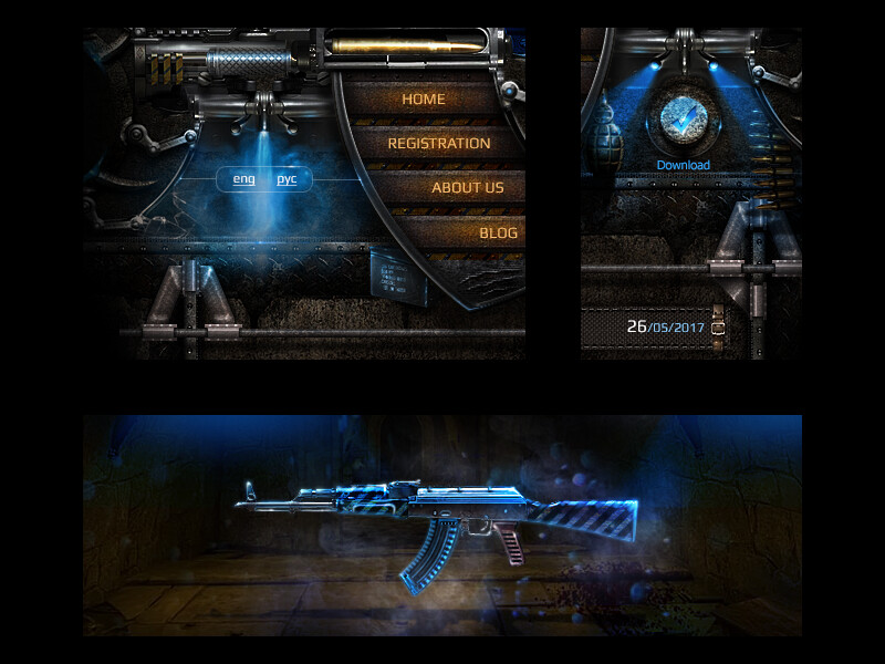 cs go psd web template