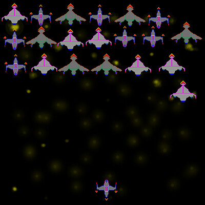 ArtStation - Space invaders type game