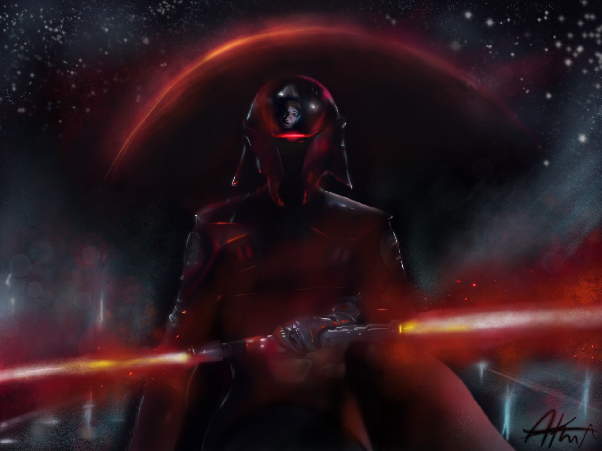 Artstation Star Wars Fan Art Progress Amena Kheshtchin