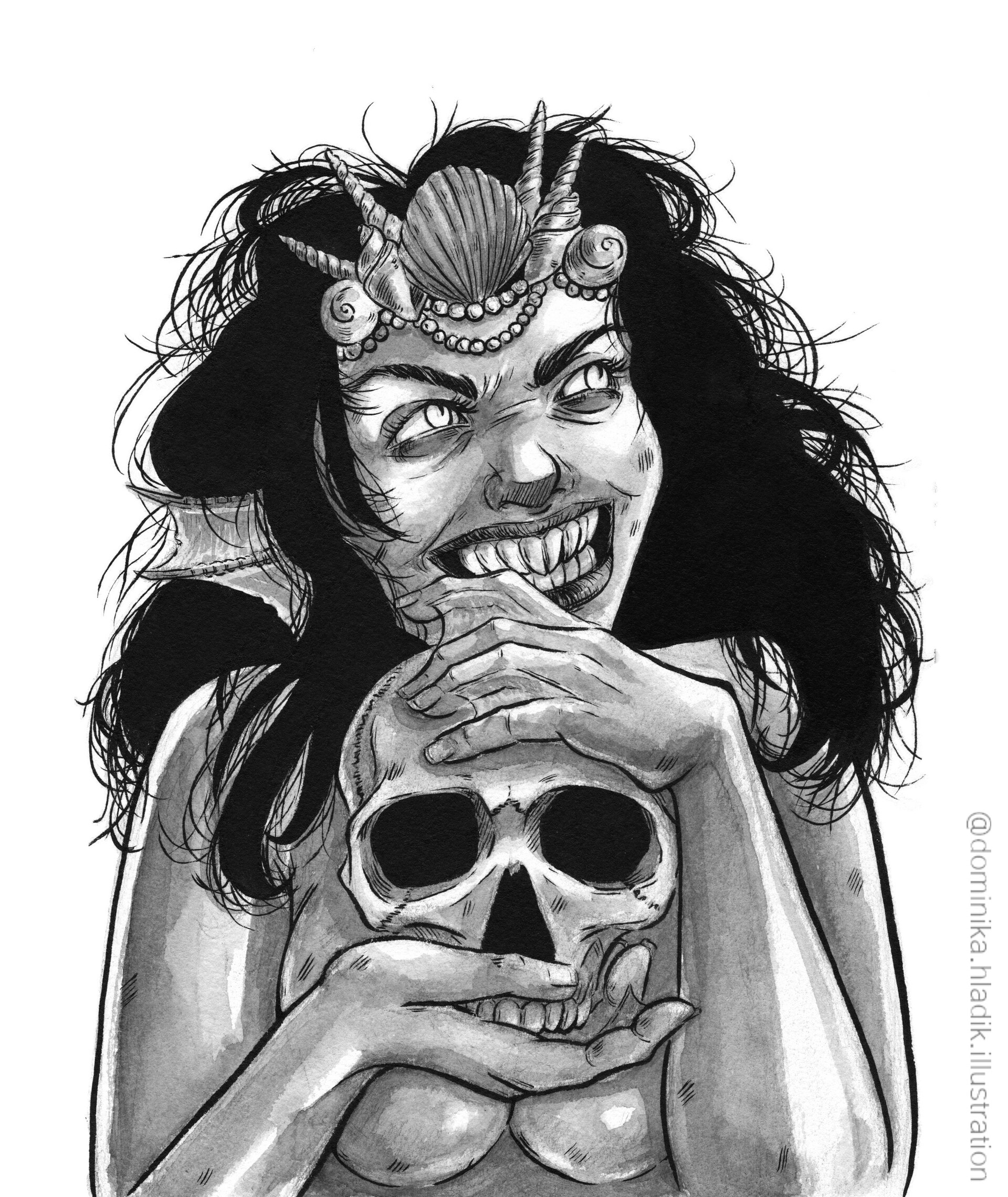 Evil Mermaid Drawing Tumblr