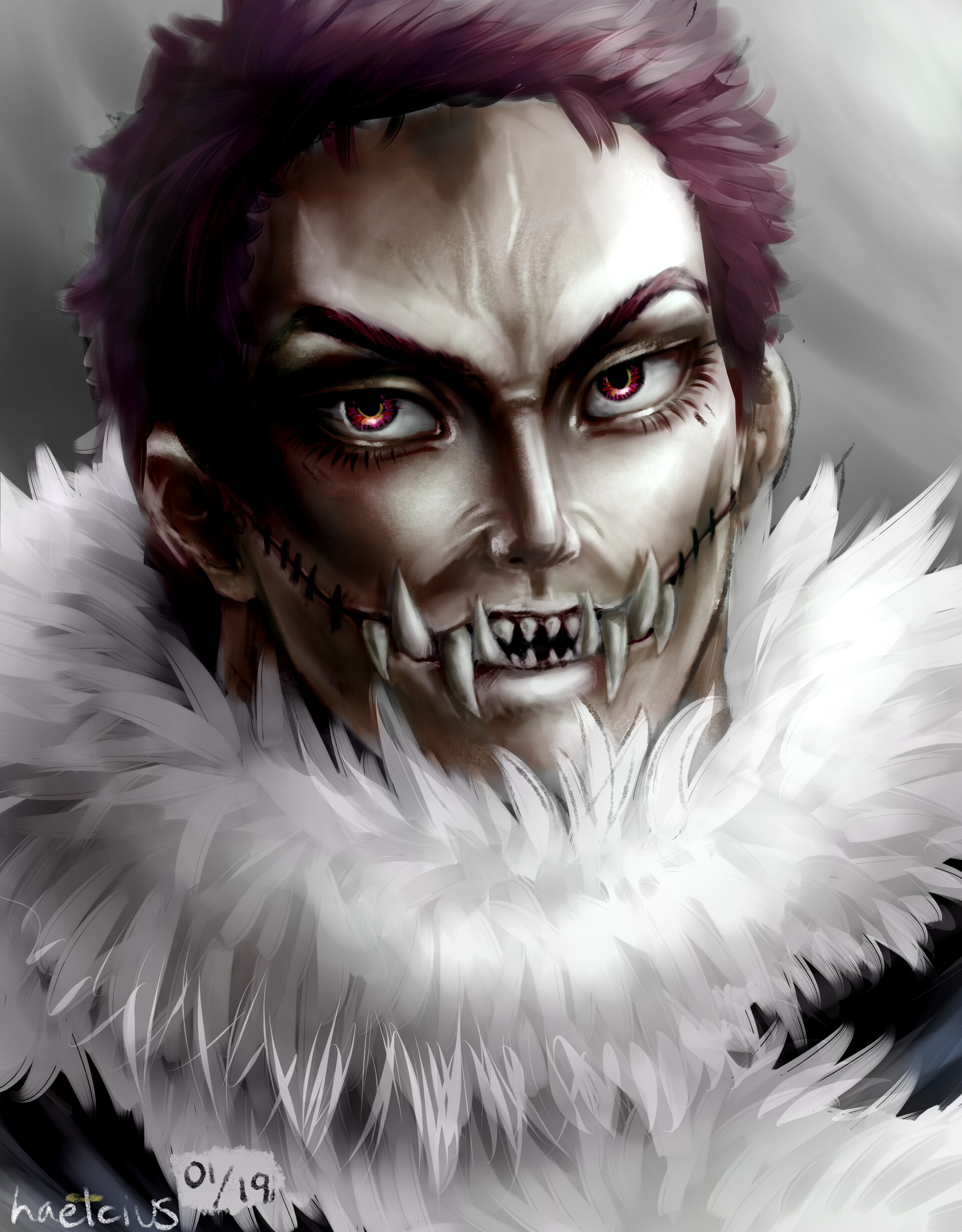 Artstation Charlotte Katakuri One Piece Fanart Hannah Bakalar Haelcius